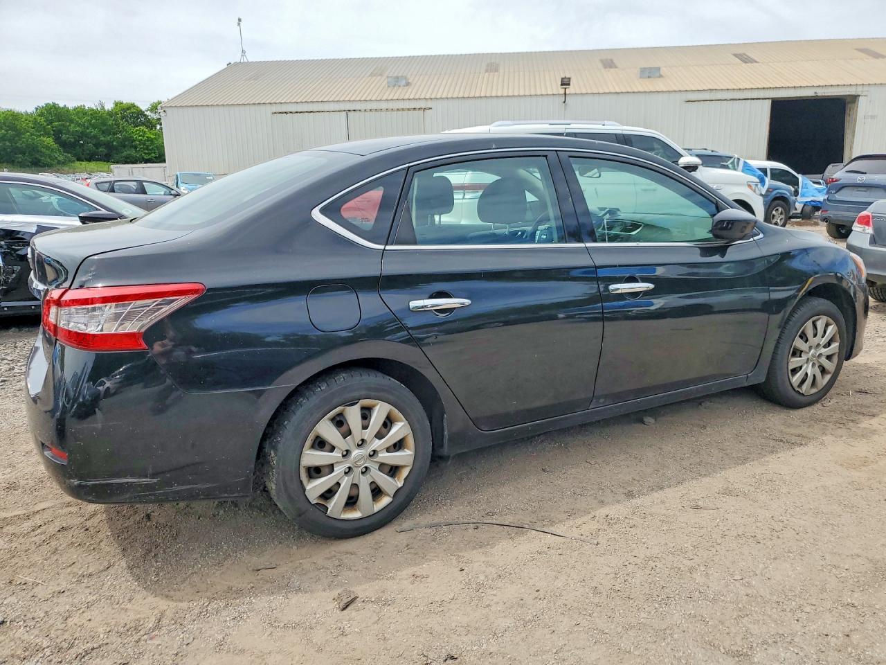 2015 Nissan Sentra S Black vin: 3N1AB7AP7FY249335