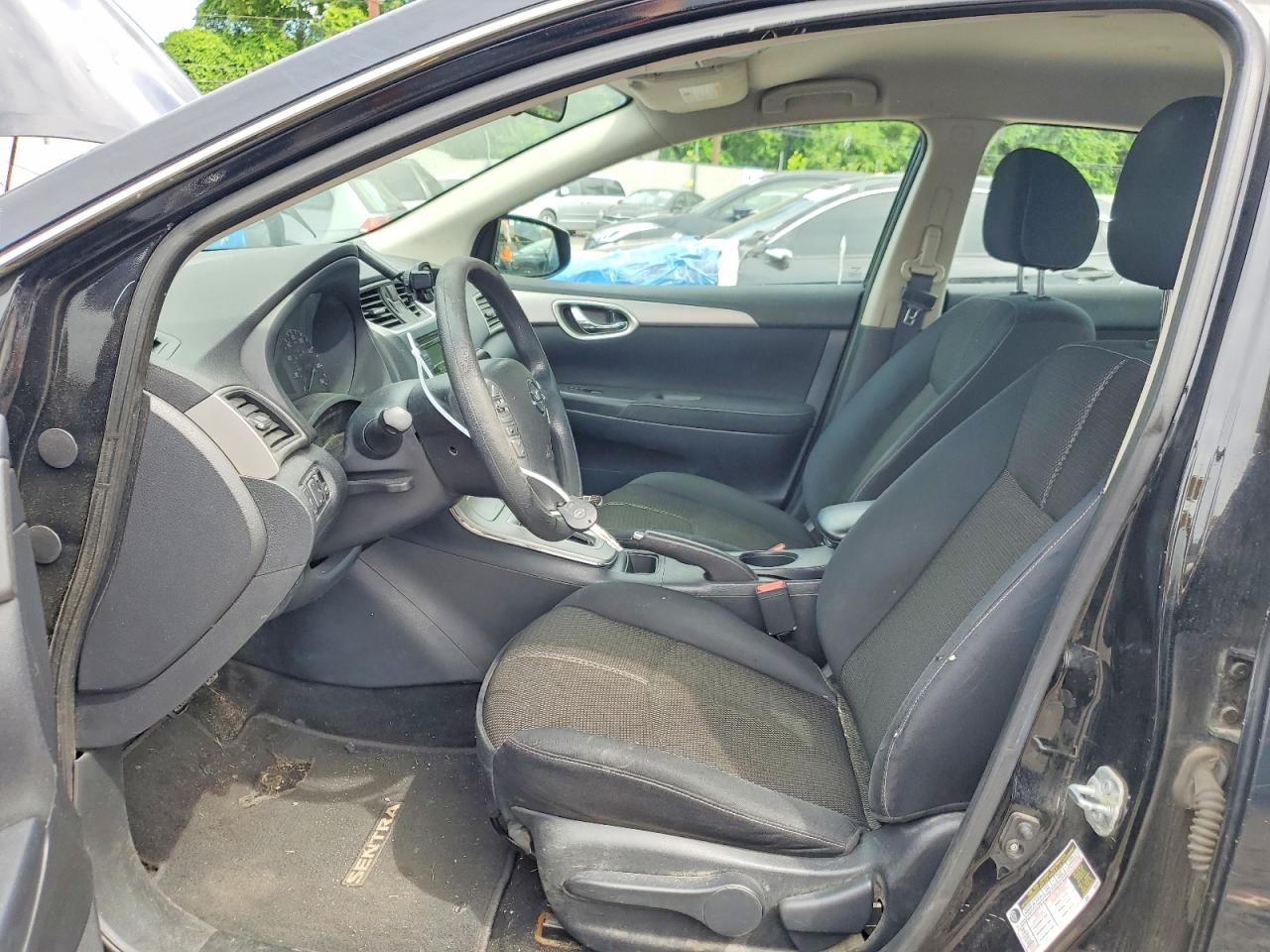 2015 Nissan Sentra S Black vin: 3N1AB7AP7FY249335