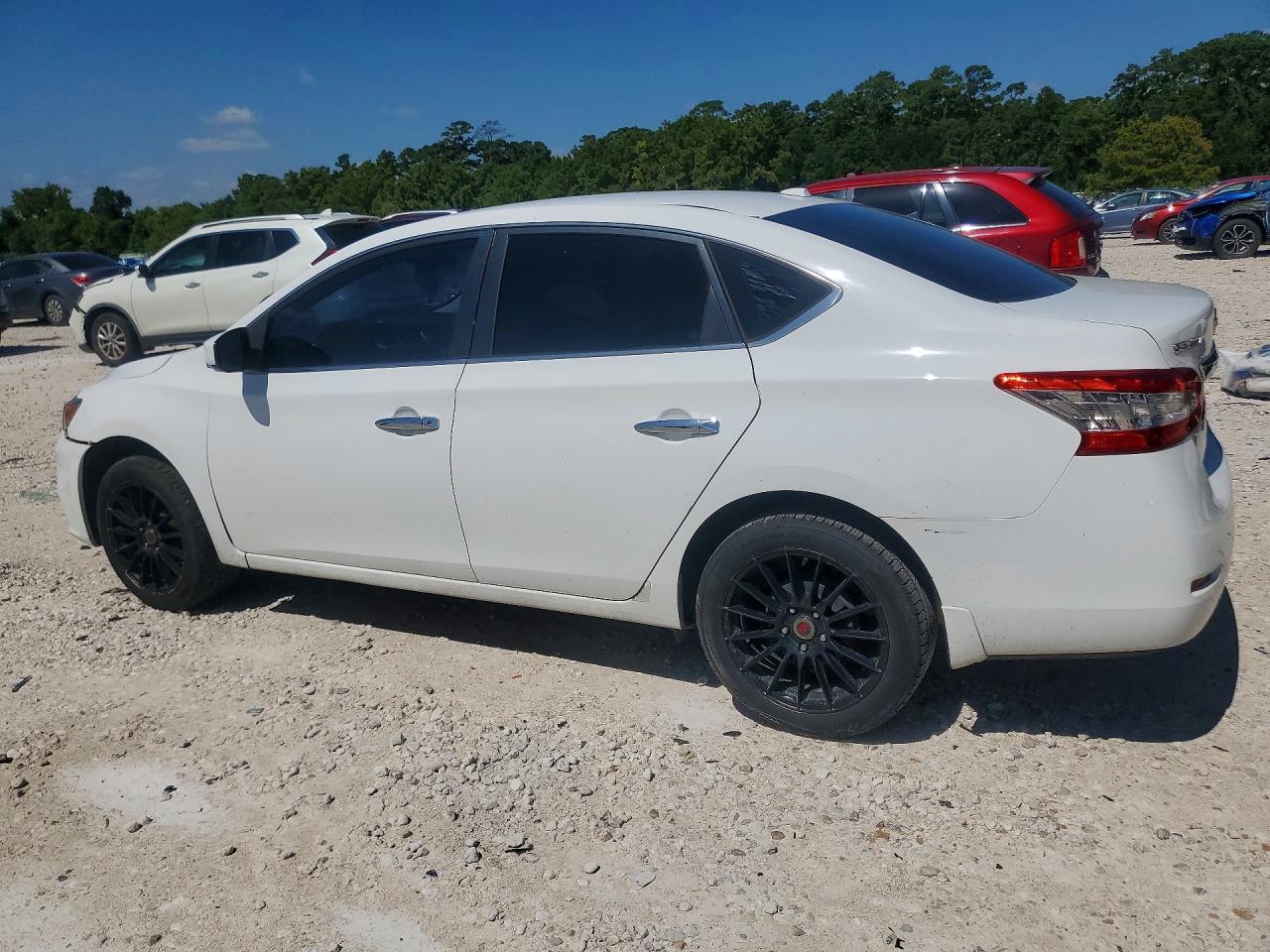 2015 Nissan Sentra Sv White vin: 3N1AB7AP7FY251313