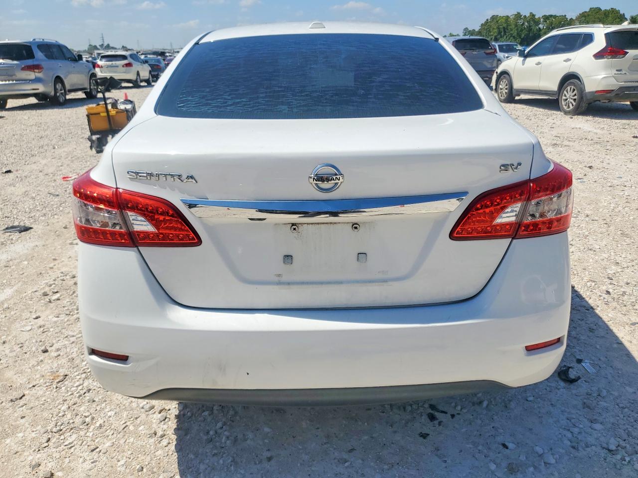 2015 Nissan Sentra Sv White vin: 3N1AB7AP7FY251313