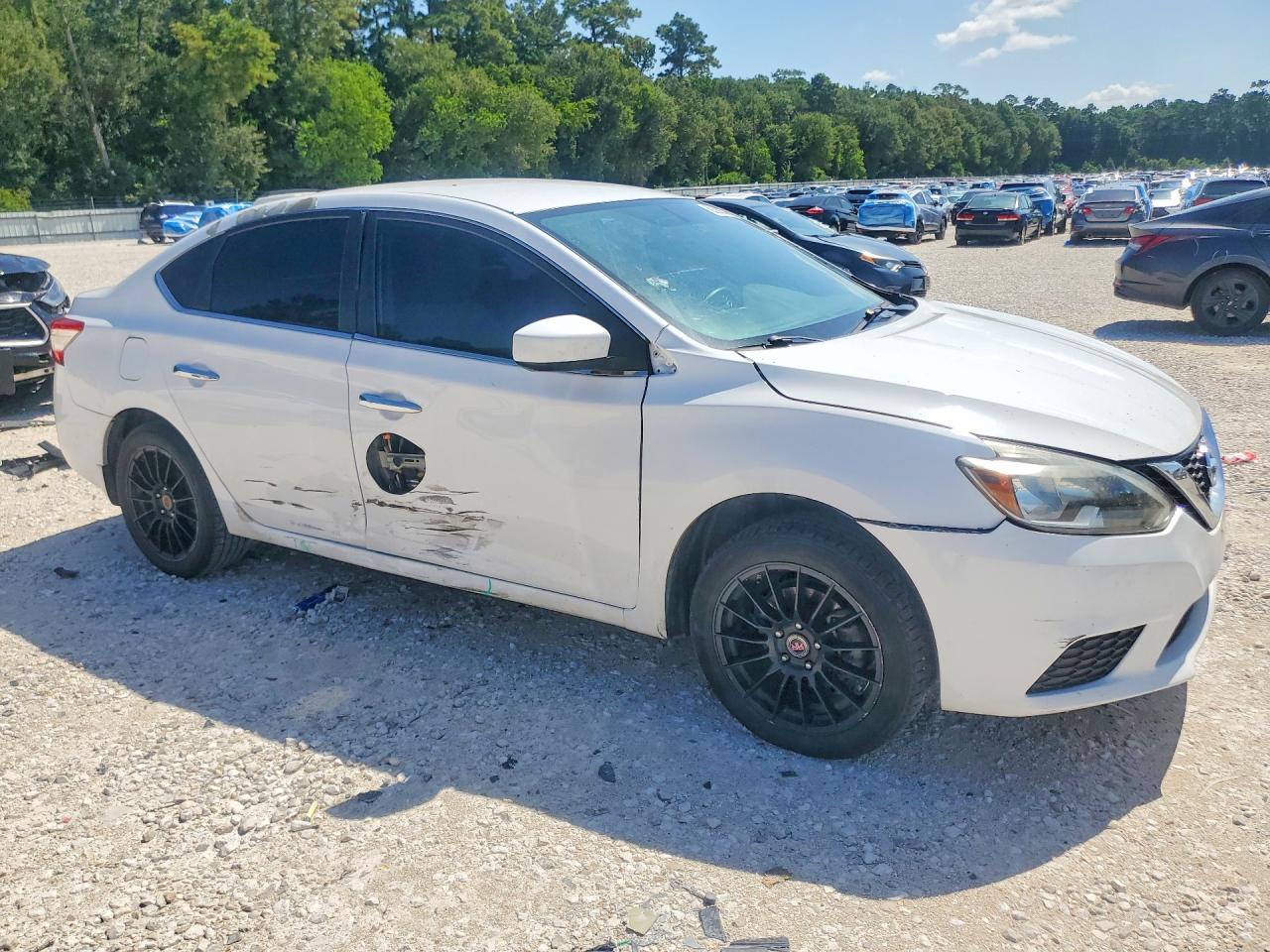 2015 Nissan Sentra Sv White vin: 3N1AB7AP7FY251313