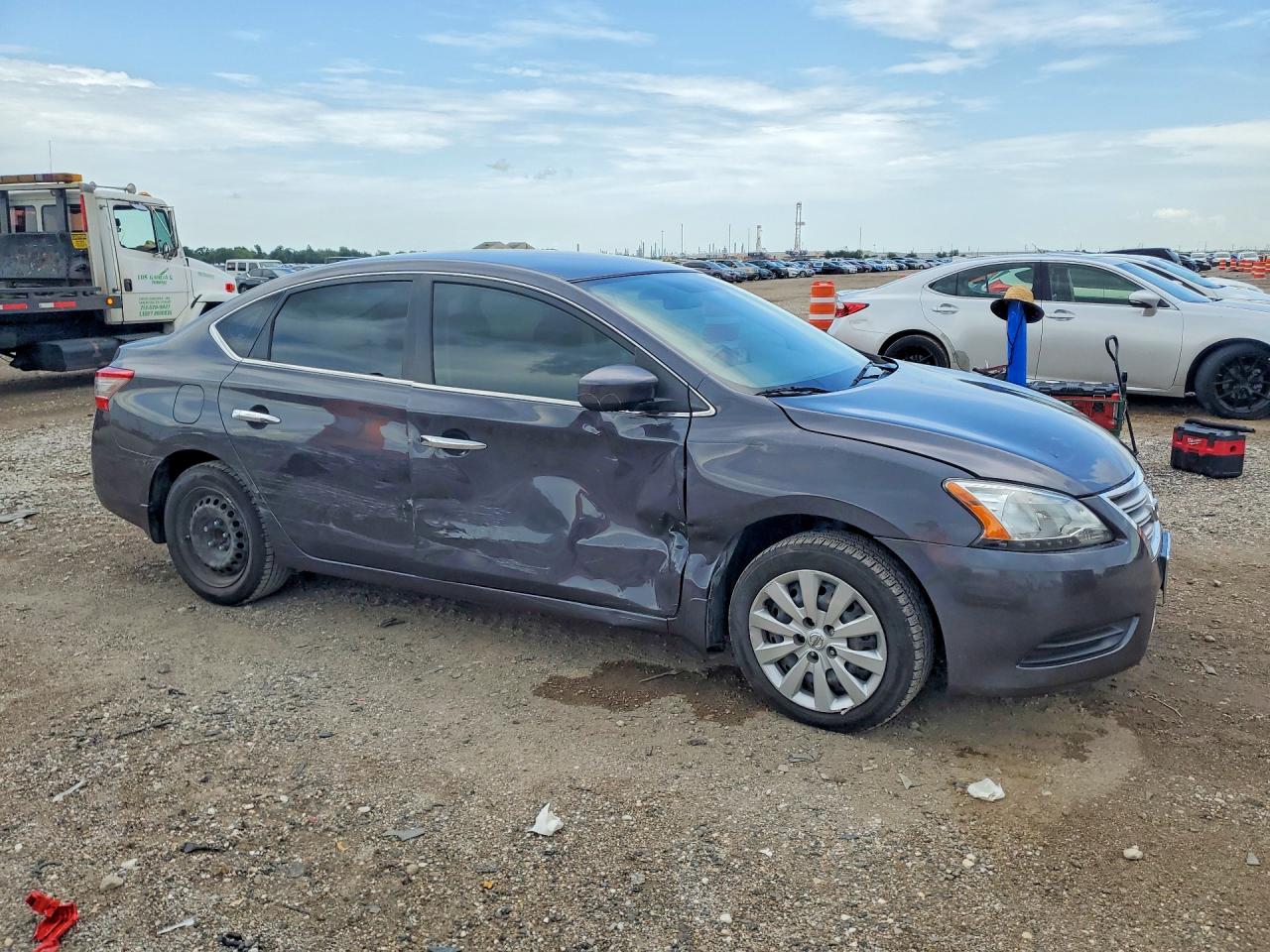 2015 Nissan Sentra Sv Серый vin: 3N1AB7AP7FY255992