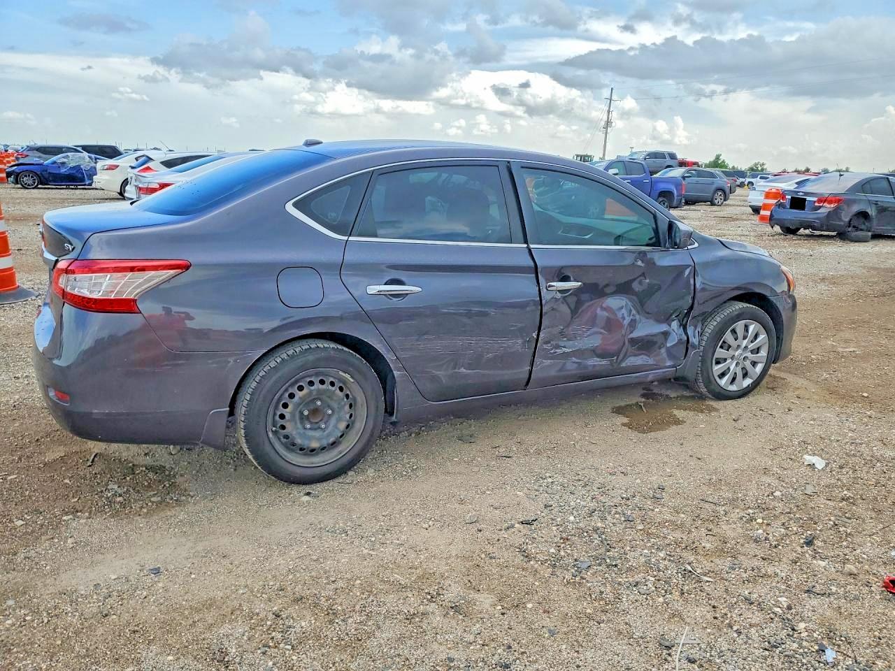 2015 Nissan Sentra Sv Серый vin: 3N1AB7AP7FY255992