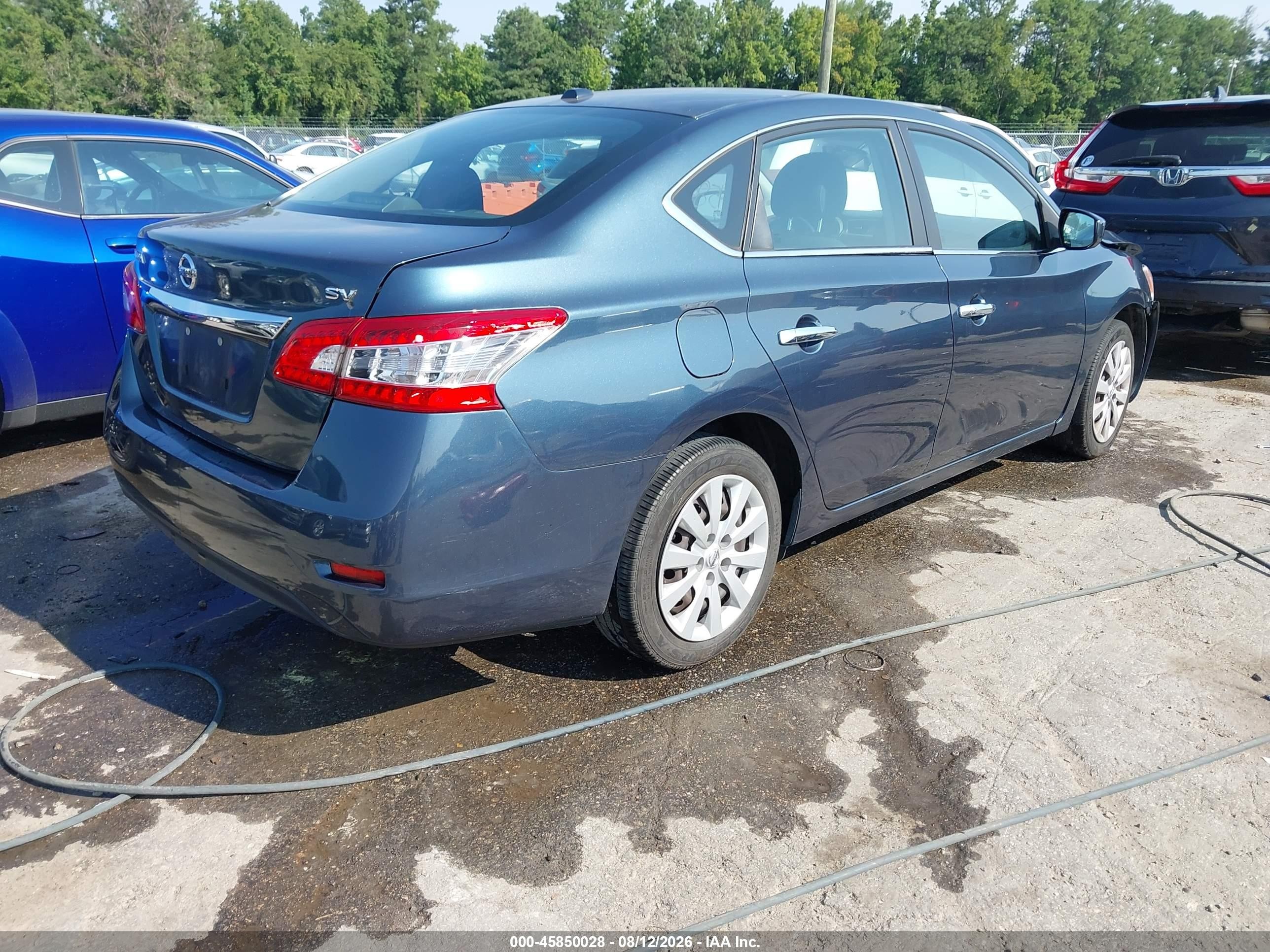 2015 Nissan Sentra Fe+ S/s/sl/sr/sv Синий vin: 3N1AB7AP7FY261100