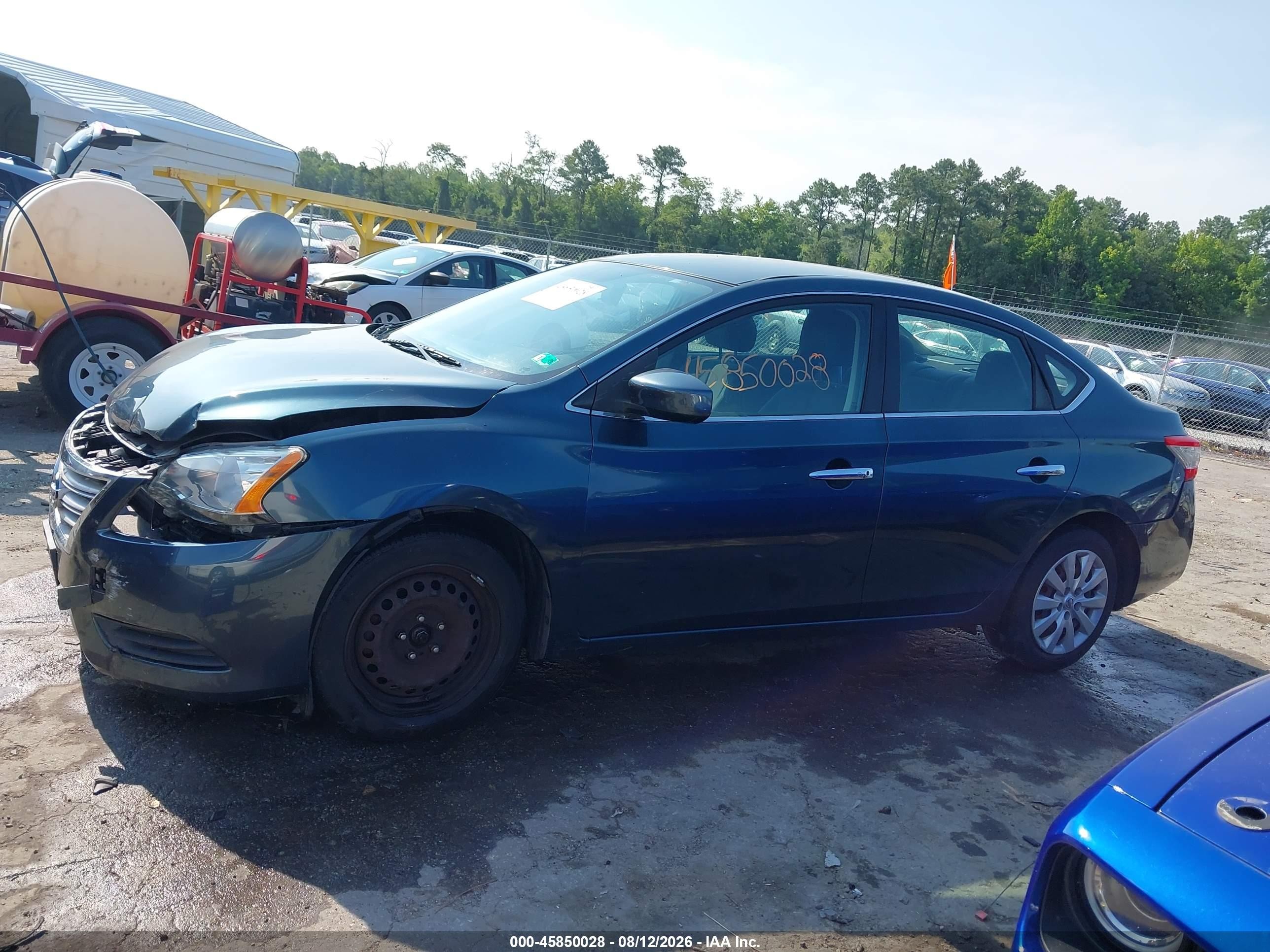 2015 Nissan Sentra Fe+ S/s/sl/sr/sv Синий vin: 3N1AB7AP7FY261100
