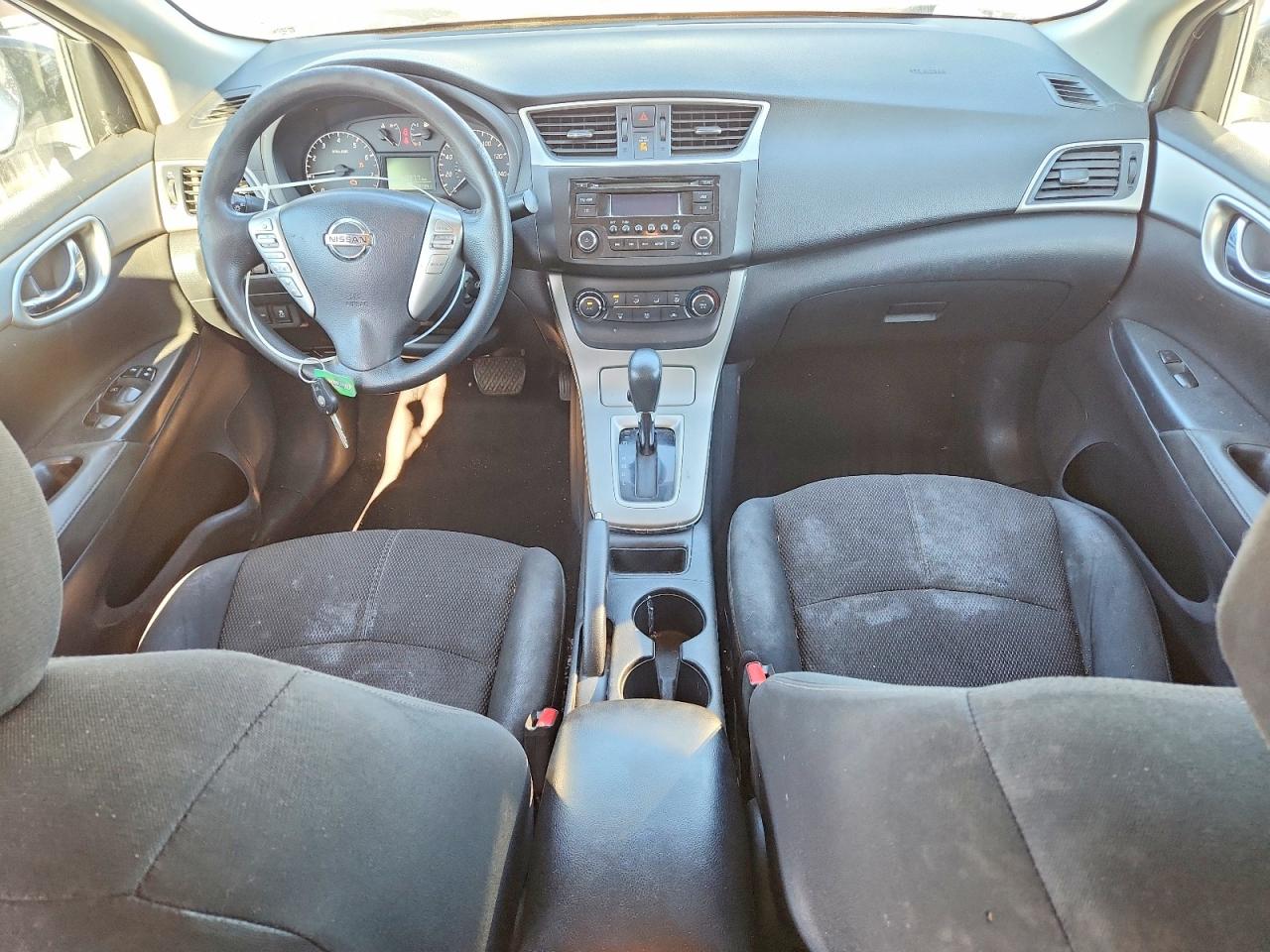 2015 Nissan Sentra S White vin: 3N1AB7AP7FY263493