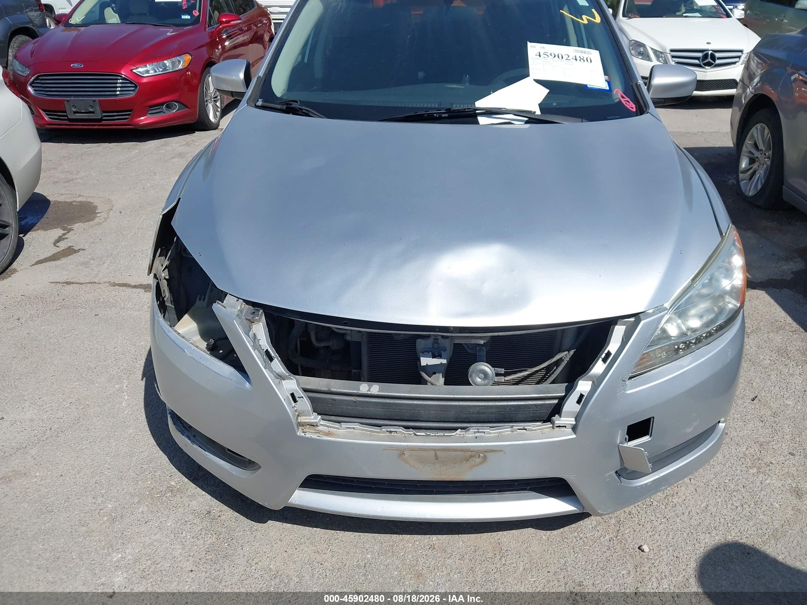 2015 Nissan Sentra S Gray vin: 3N1AB7AP7FY264501