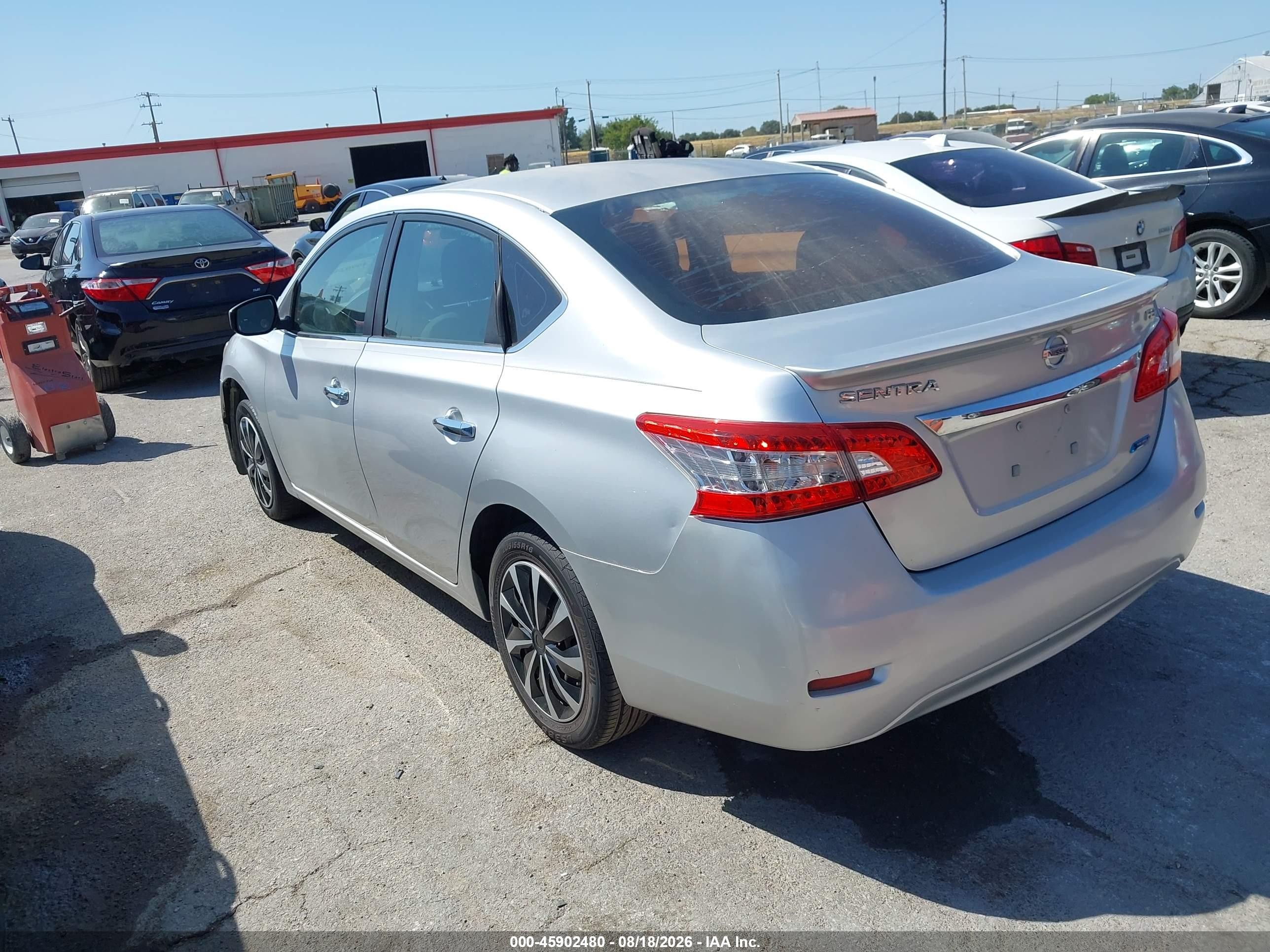 2015 Nissan Sentra S Gray vin: 3N1AB7AP7FY264501