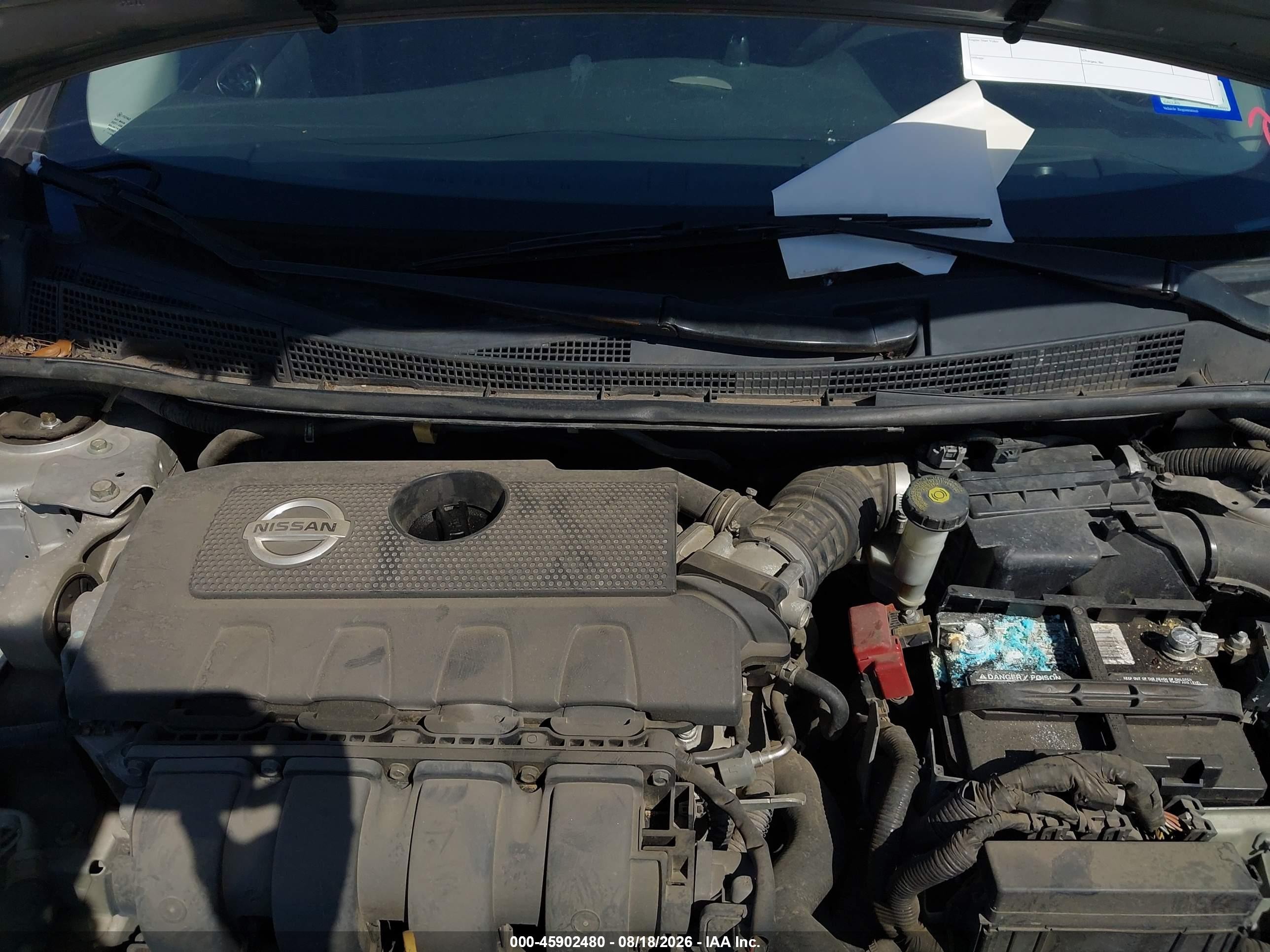 2015 Nissan Sentra S Gray vin: 3N1AB7AP7FY264501