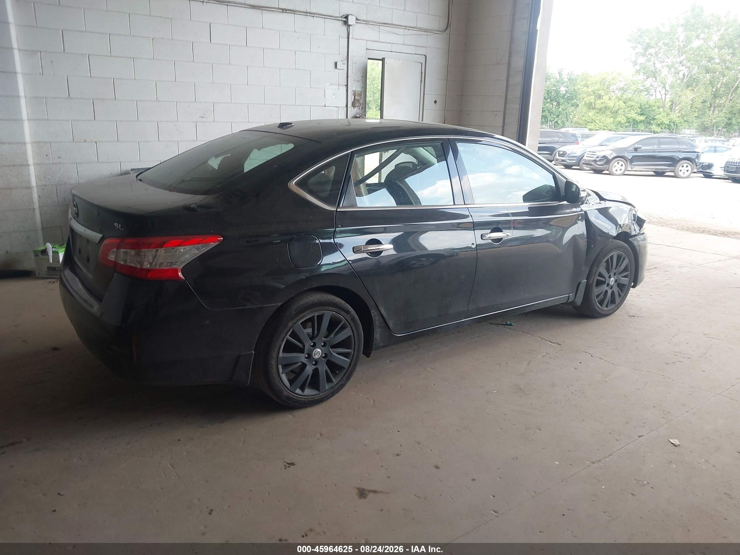 2015 Nissan Sentra Sl Black vin: 3N1AB7AP7FY266488