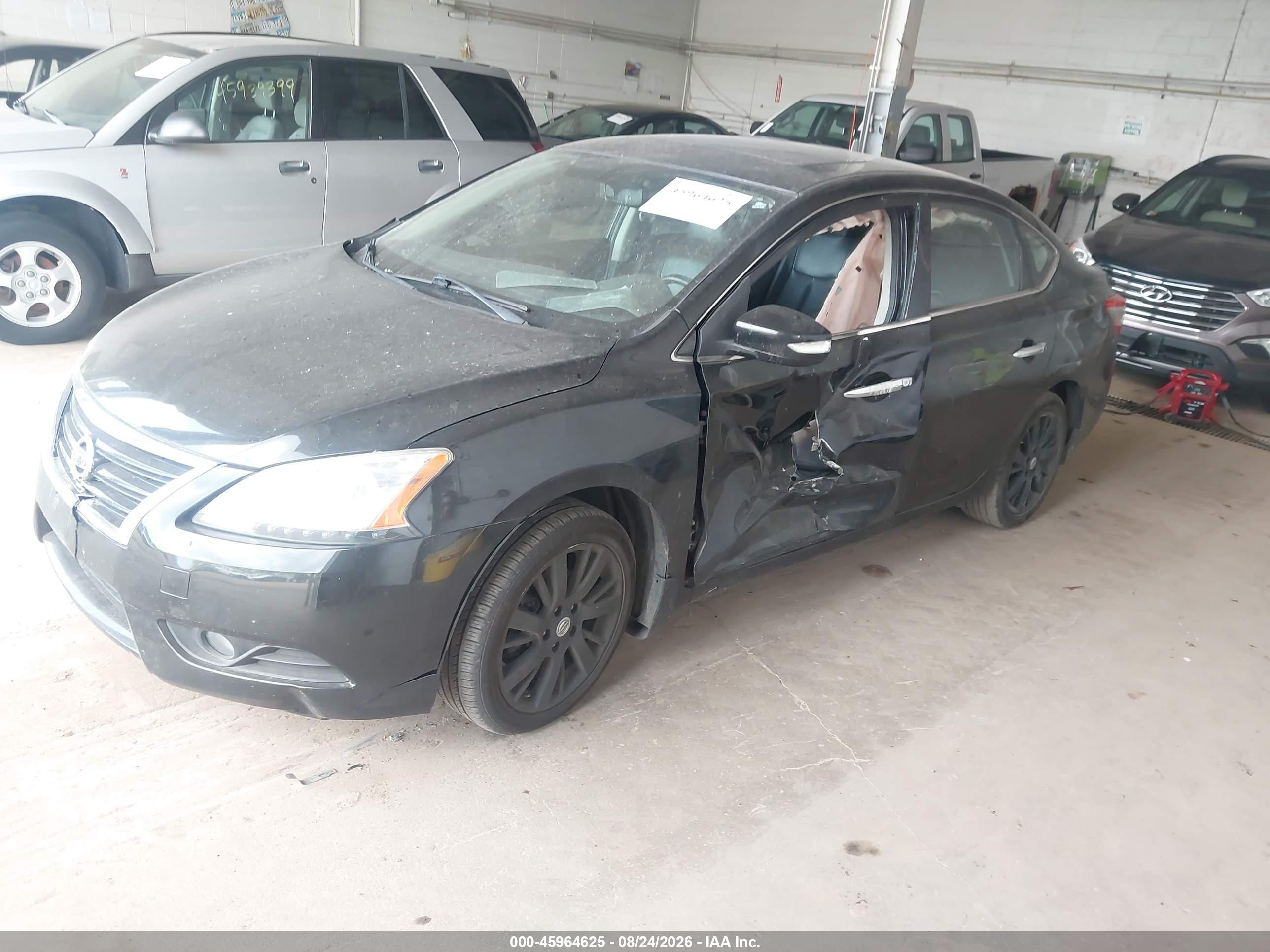 2015 Nissan Sentra Sl Black vin: 3N1AB7AP7FY266488