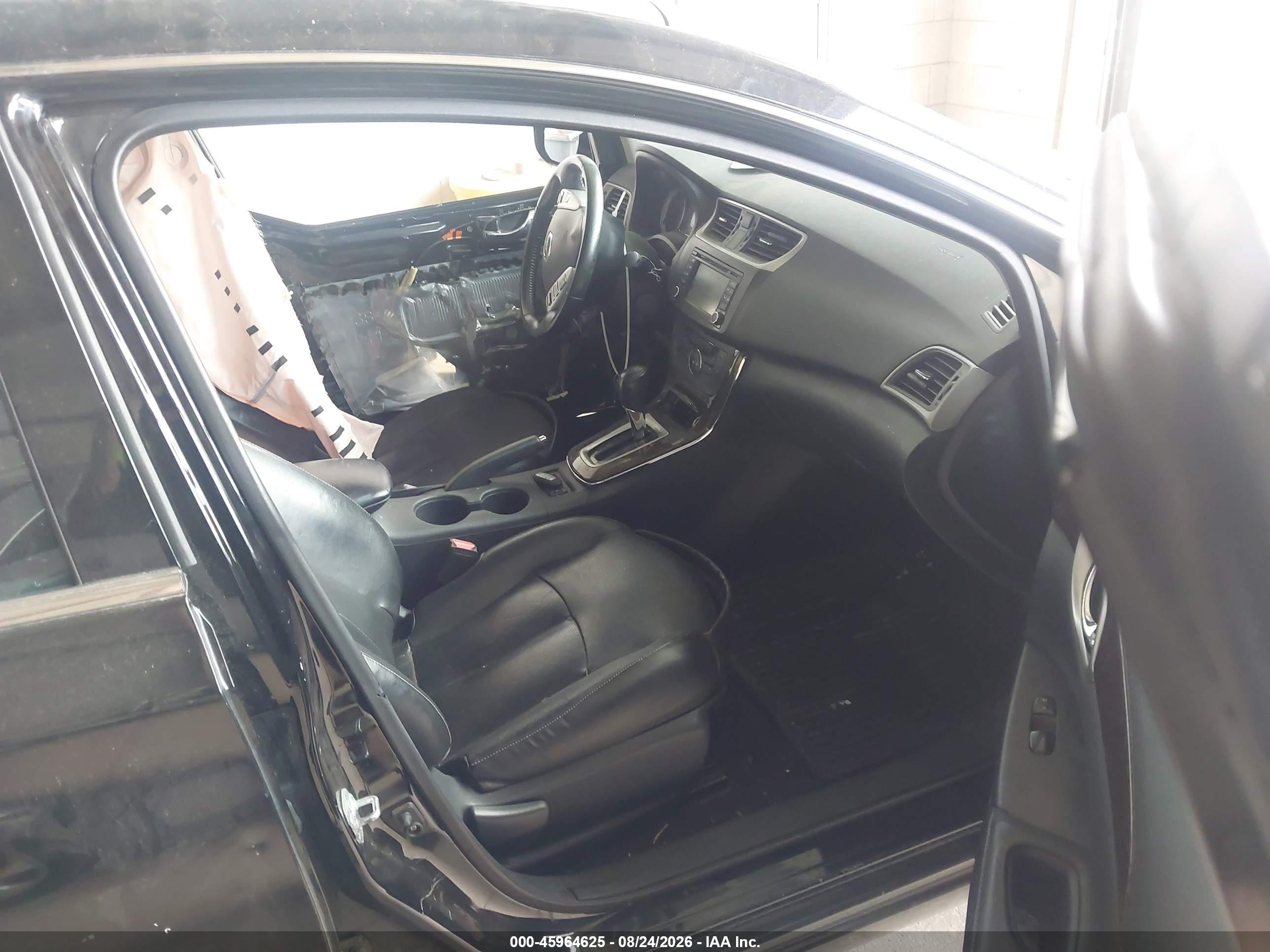 2015 Nissan Sentra Sl Black vin: 3N1AB7AP7FY266488