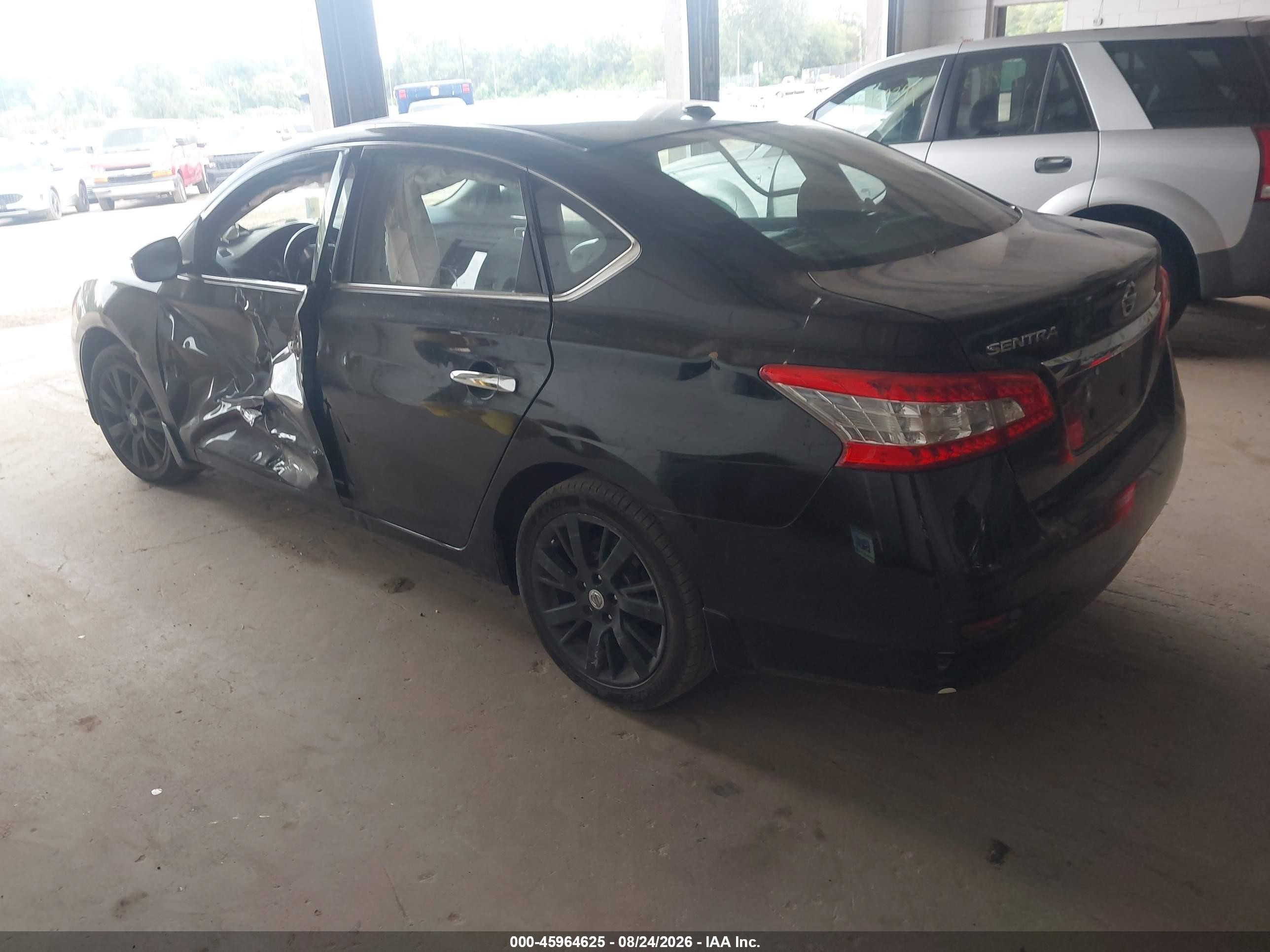 2015 Nissan Sentra Sl Black vin: 3N1AB7AP7FY266488
