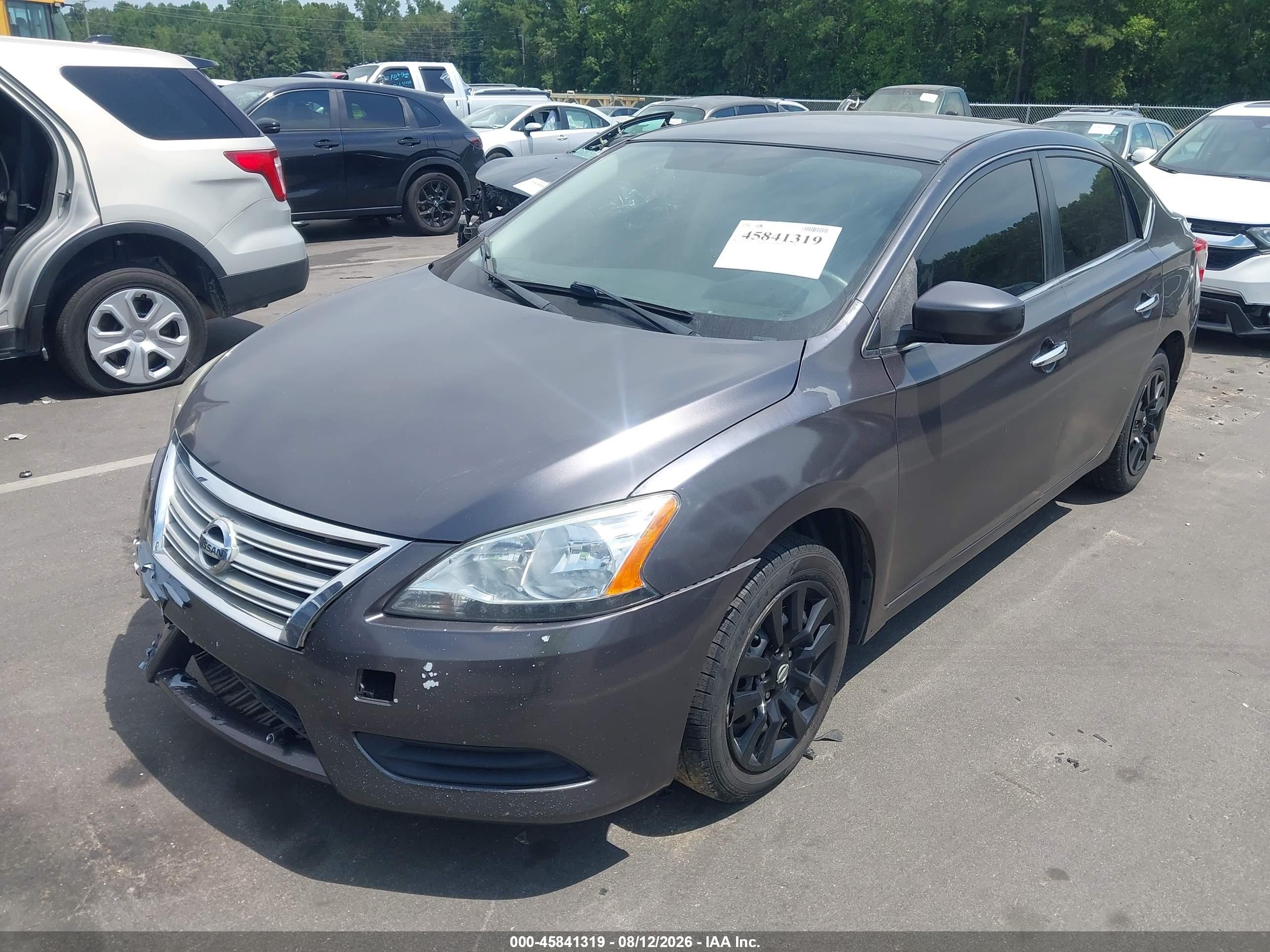 2015 Nissan Sentra Sv Серый vin: 3N1AB7AP7FY269617