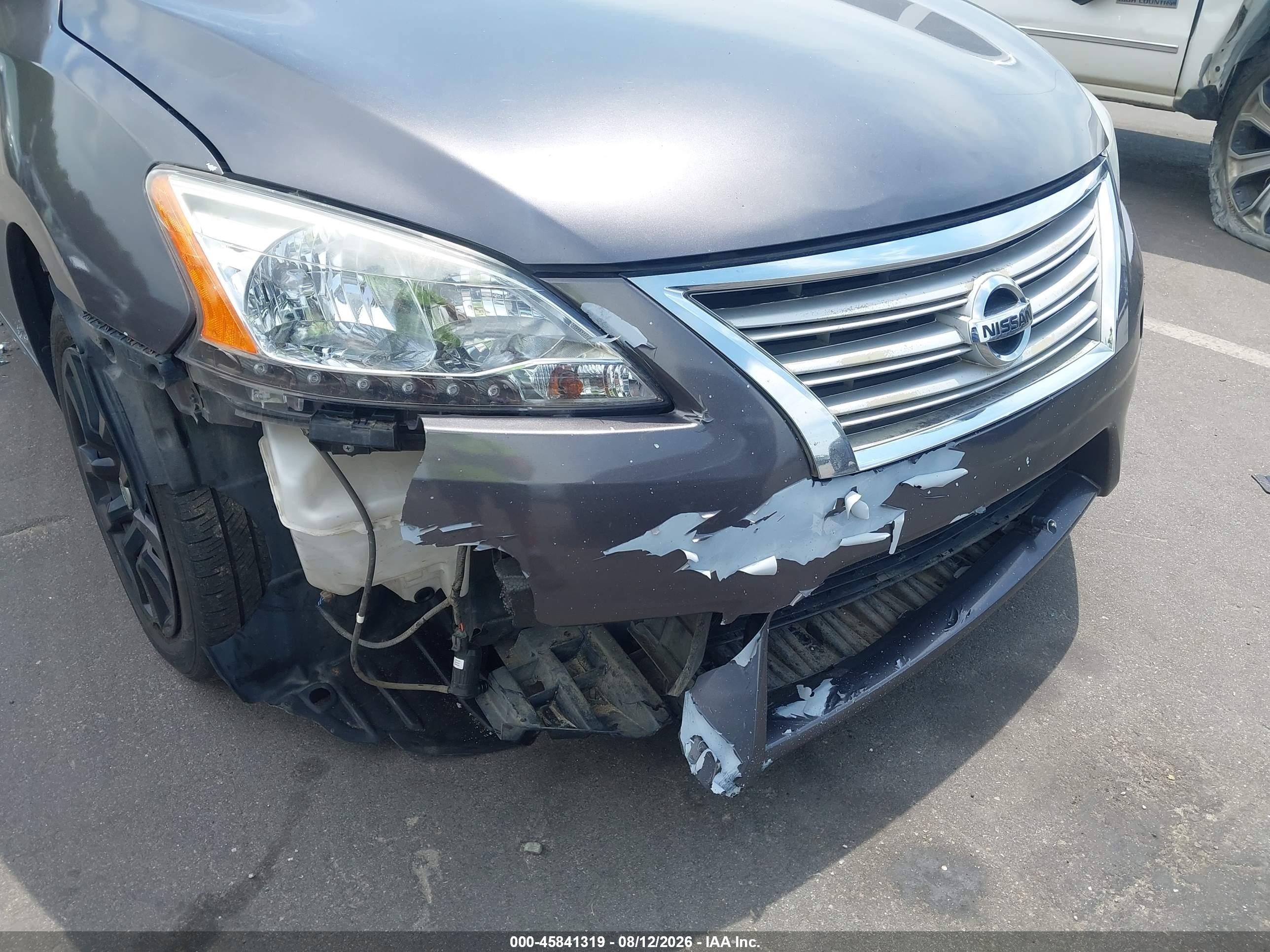 2015 Nissan Sentra Sv Серый vin: 3N1AB7AP7FY269617