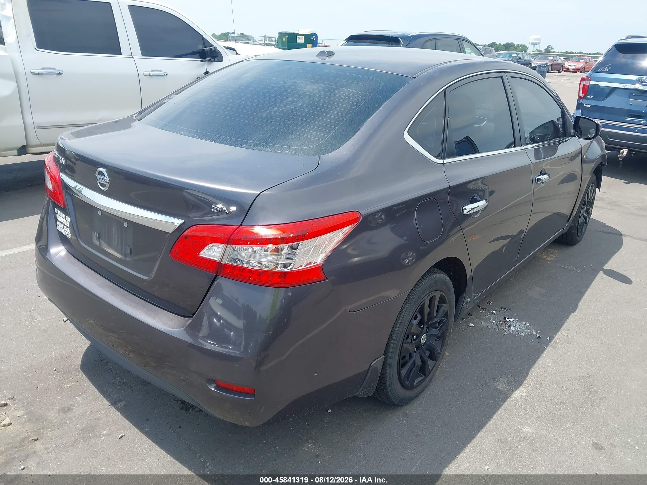 2015 Nissan Sentra Sv Серый vin: 3N1AB7AP7FY269617
