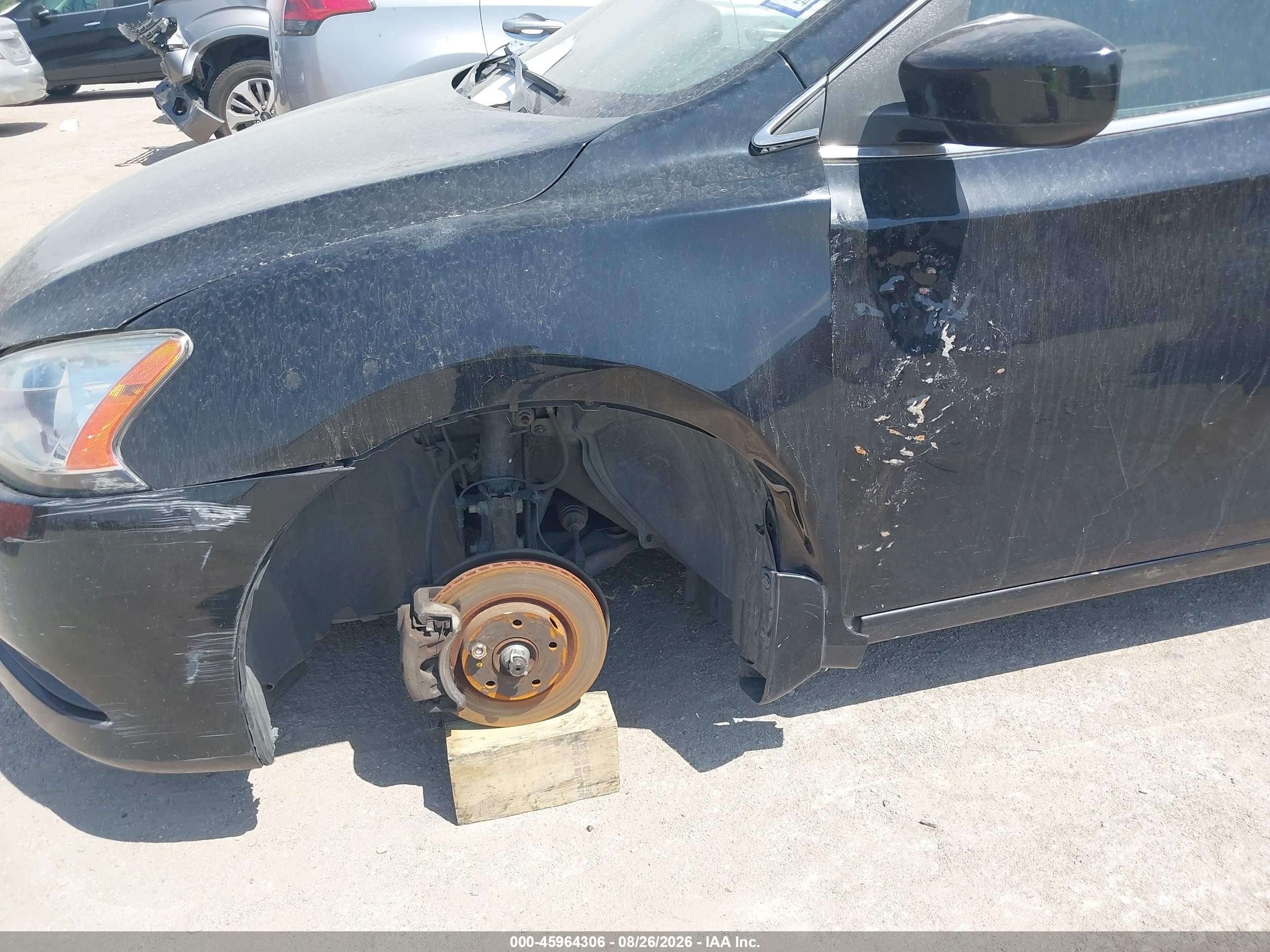 2015 Nissan Sentra Fe+ S/s/sl/sr/sv Черный vin: 3N1AB7AP7FY272730
