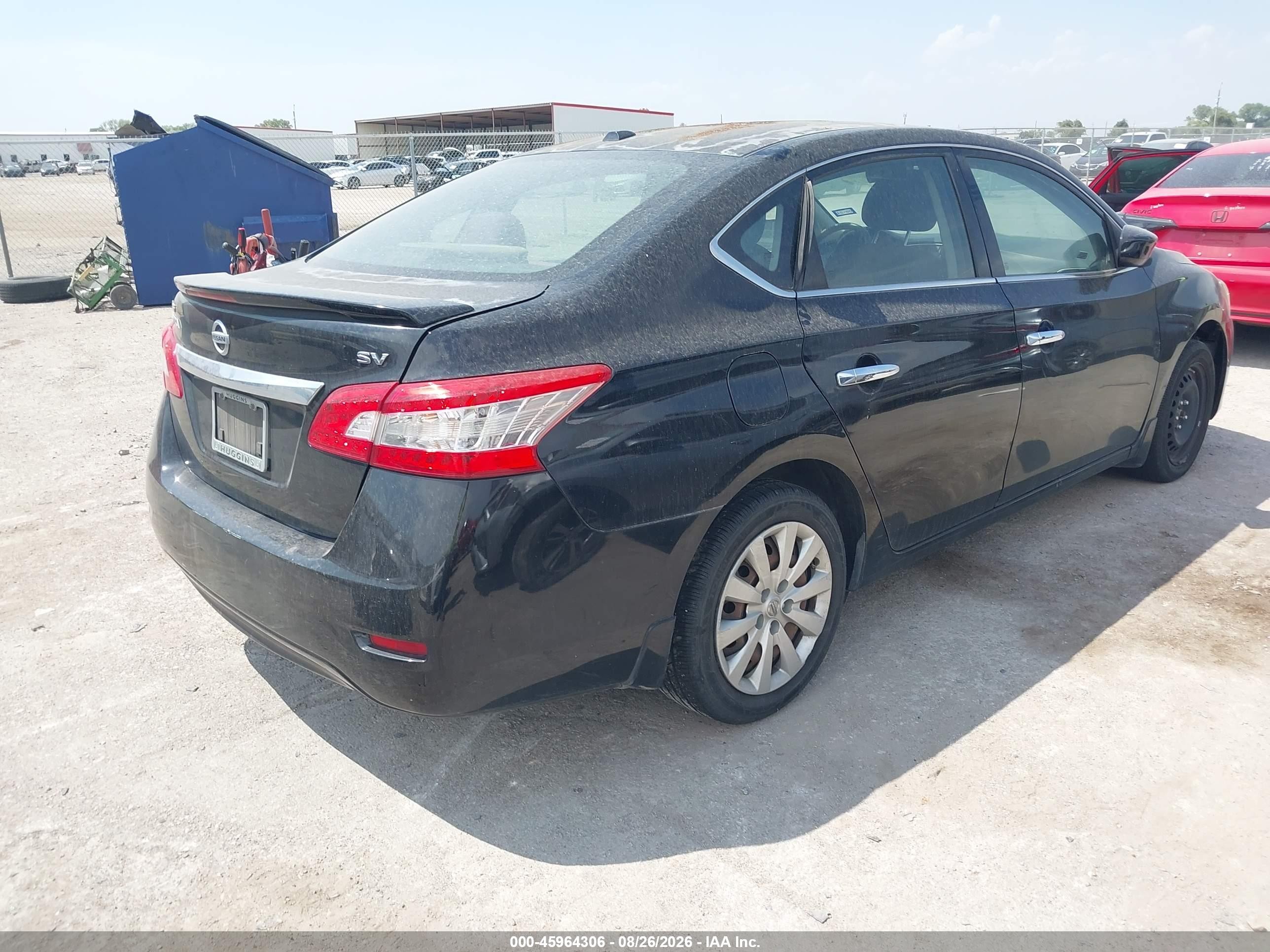 2015 Nissan Sentra Fe+ S/s/sl/sr/sv Черный vin: 3N1AB7AP7FY272730