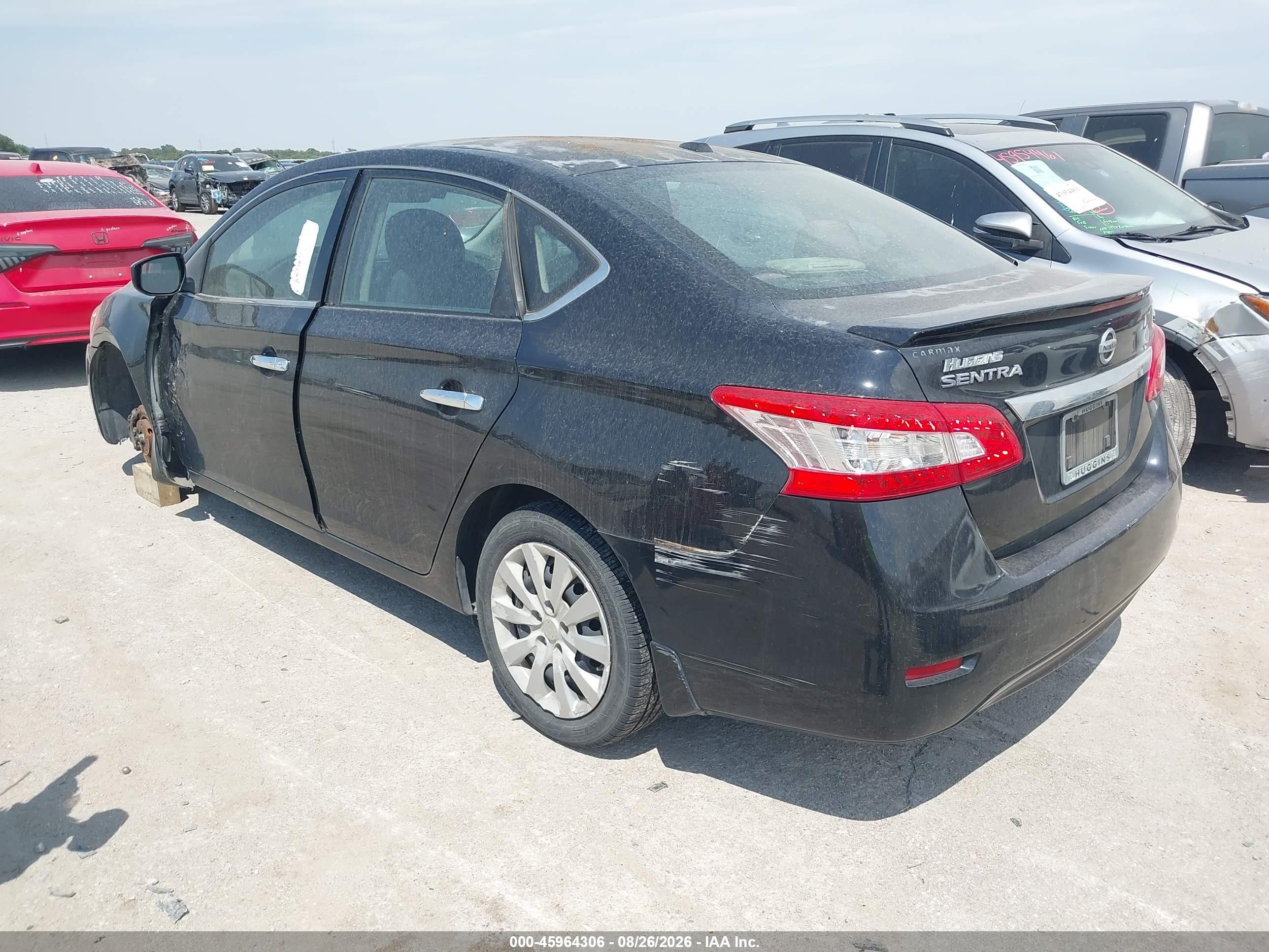 2015 Nissan Sentra Fe+ S/s/sl/sr/sv Черный vin: 3N1AB7AP7FY272730
