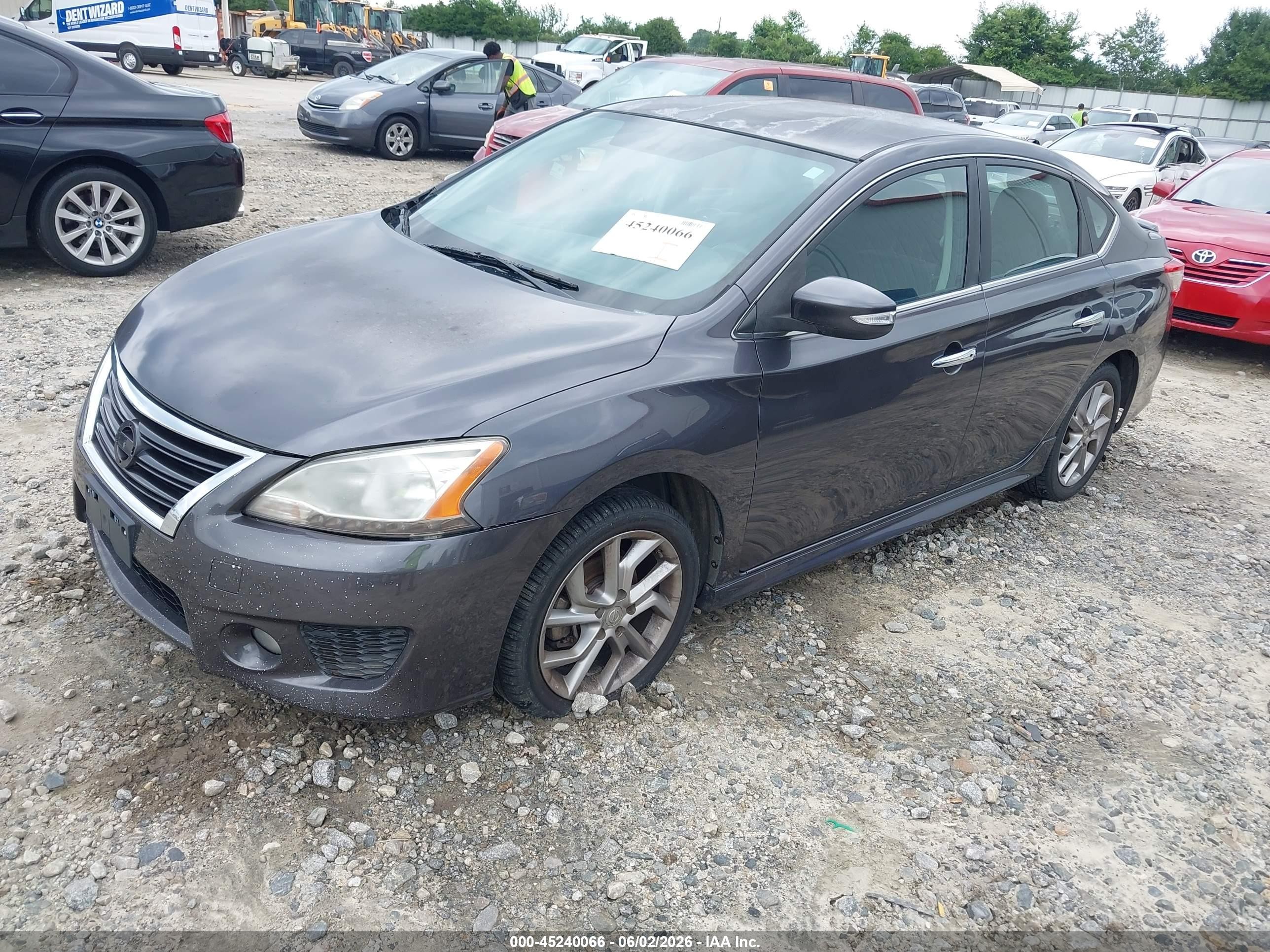 2015 Nissan Sentra Sr Серый vin: 3N1AB7AP7FY280245