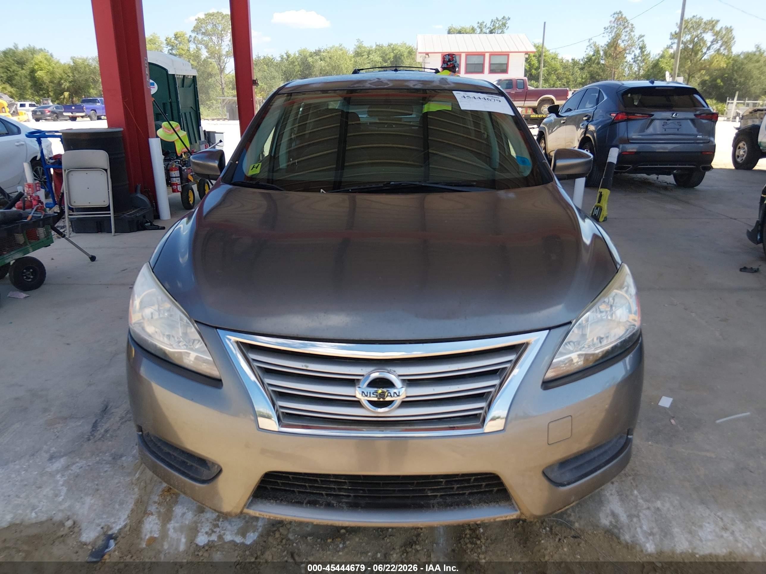 2015 Nissan Sentra S Gray vin: 3N1AB7AP7FY284215
