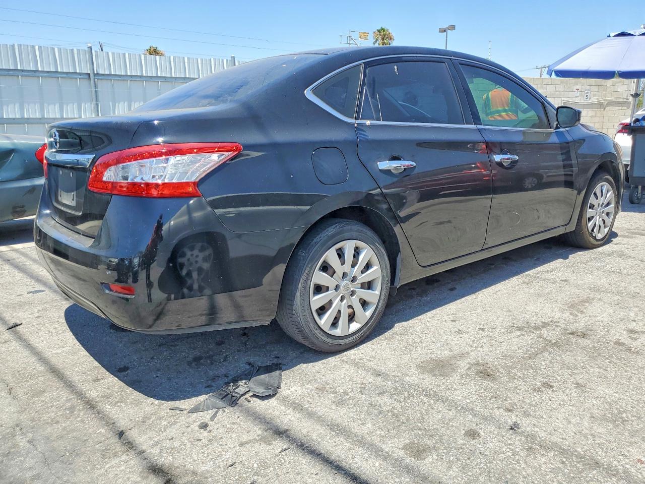 2015 Nissan Sentra S Black vin: 3N1AB7AP7FY286577