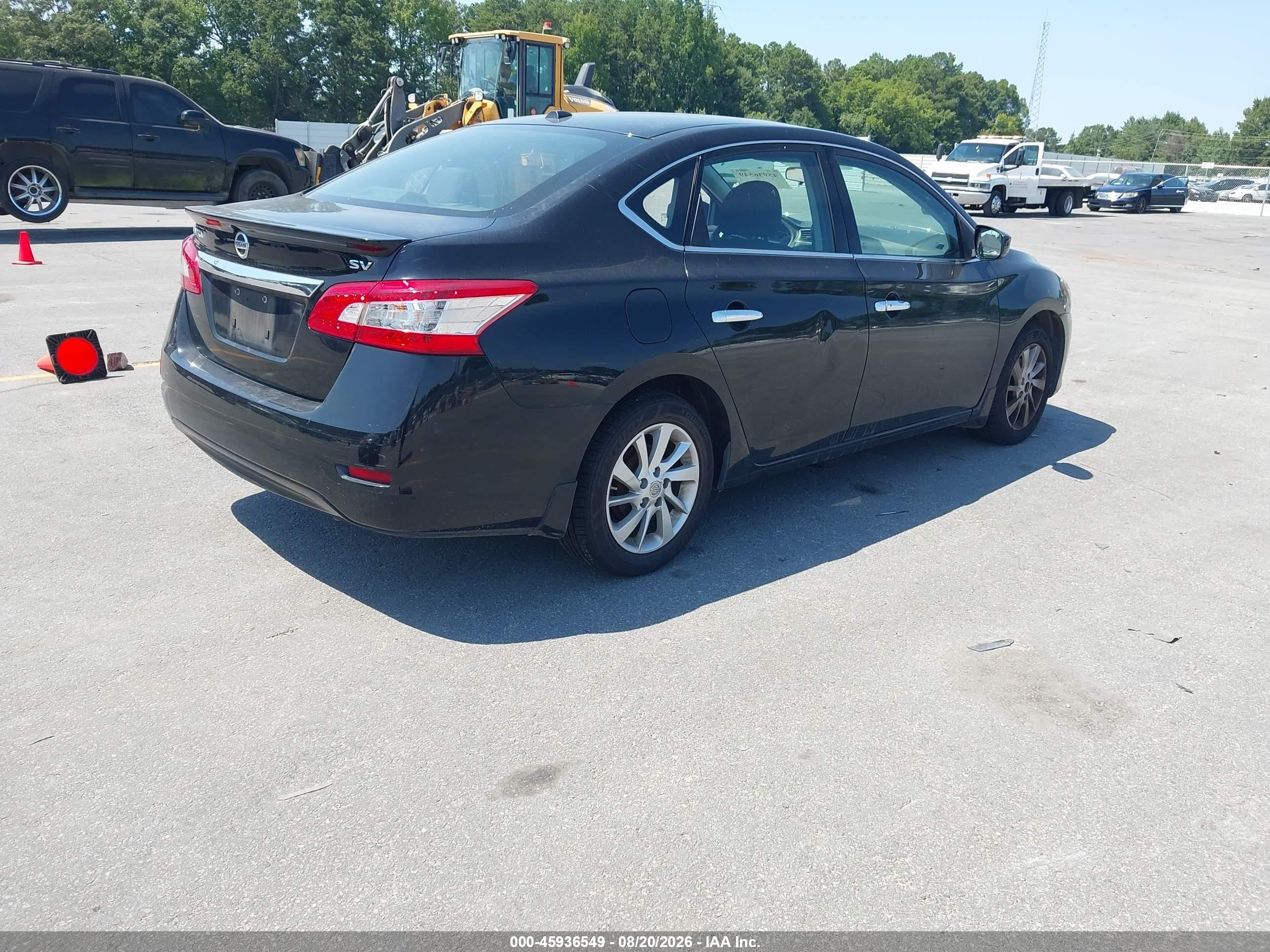 2015 Nissan Sentra Sv Black vin: 3N1AB7AP7FY290189