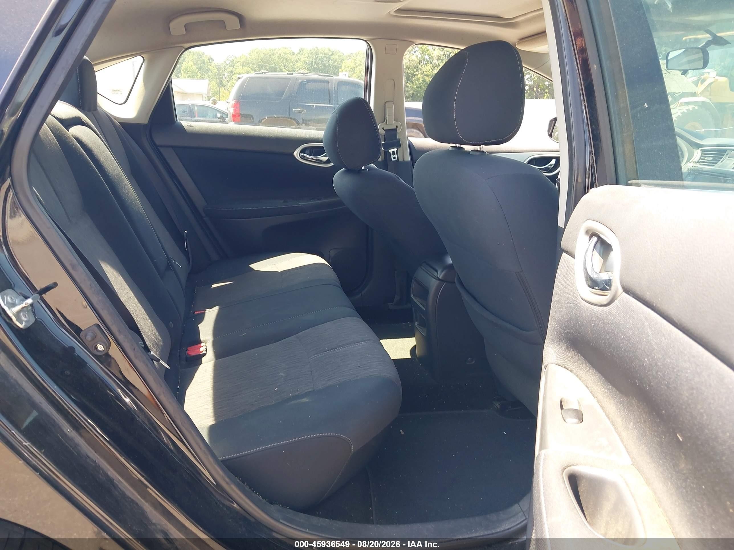 2015 Nissan Sentra Sv Black vin: 3N1AB7AP7FY290189