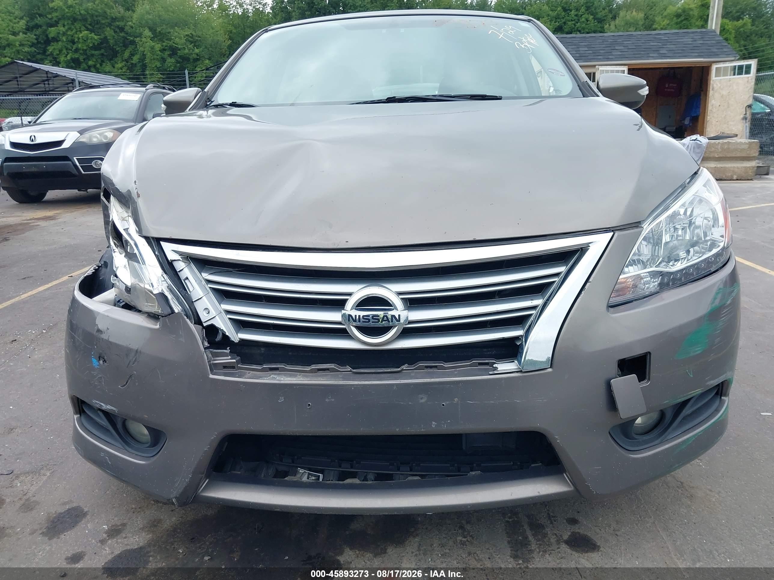 2015 Nissan Sentra Sl Brown vin: 3N1AB7AP7FY295103