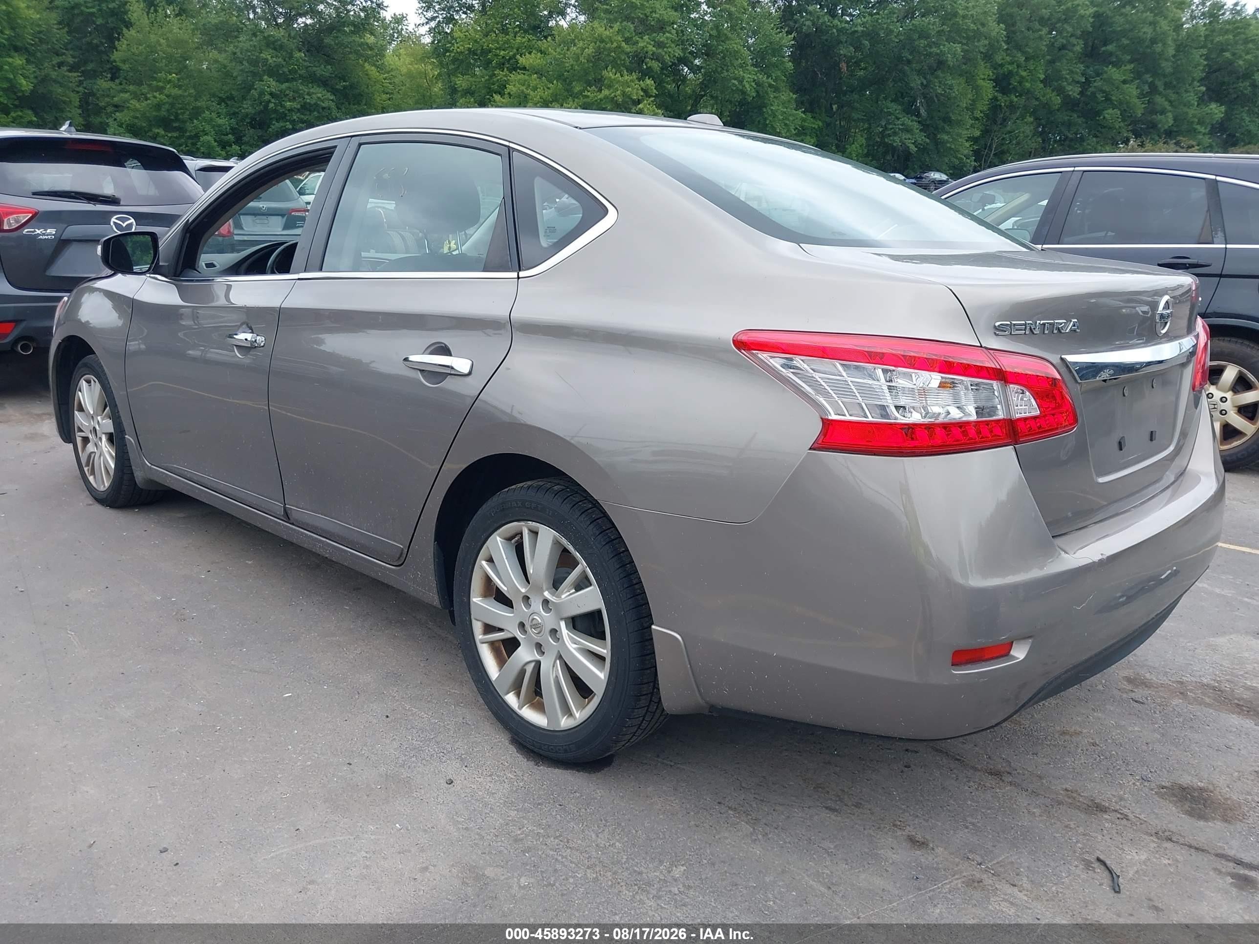 2015 Nissan Sentra Sl Brown vin: 3N1AB7AP7FY295103