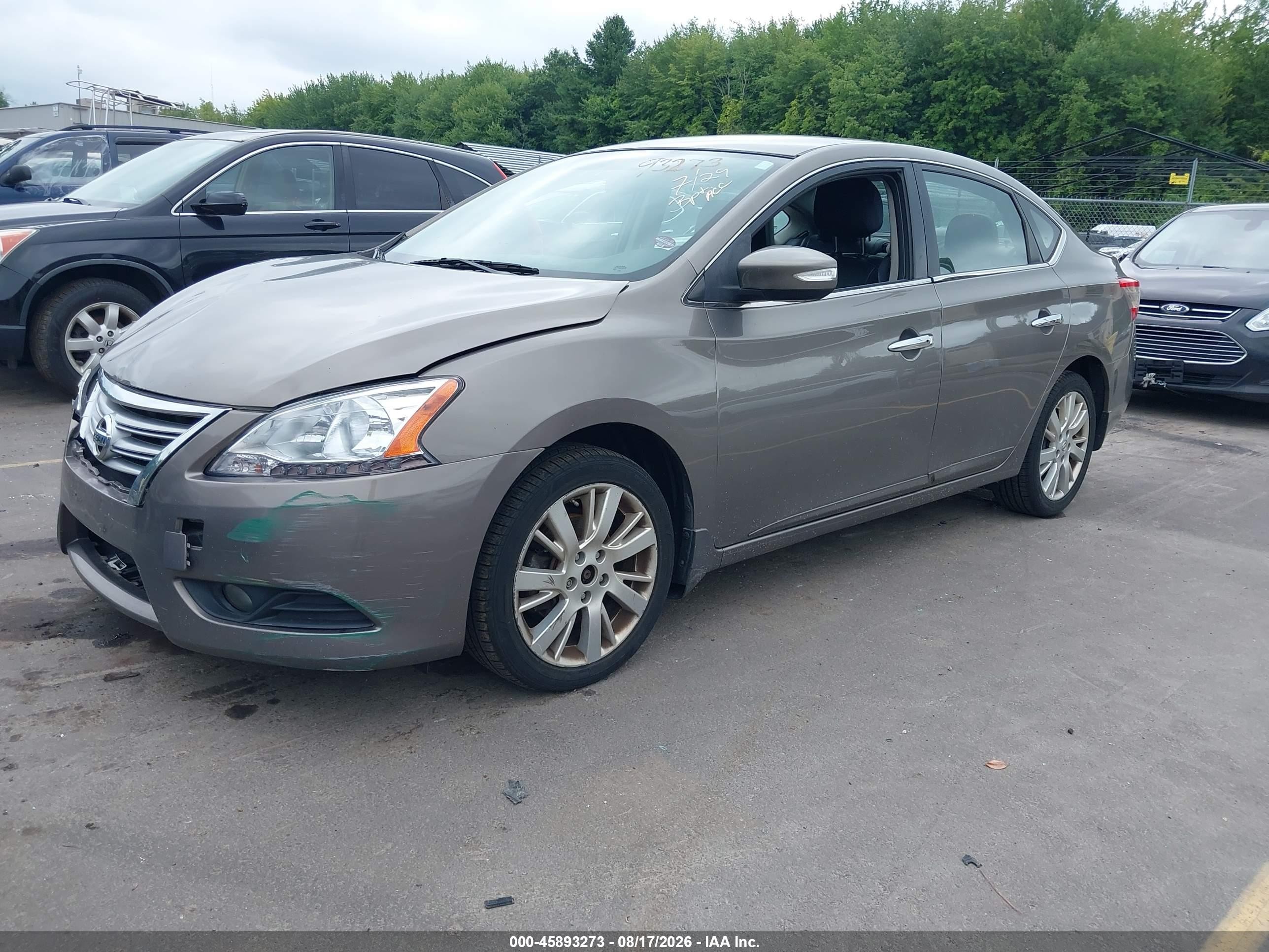 2015 Nissan Sentra Sl Brown vin: 3N1AB7AP7FY295103