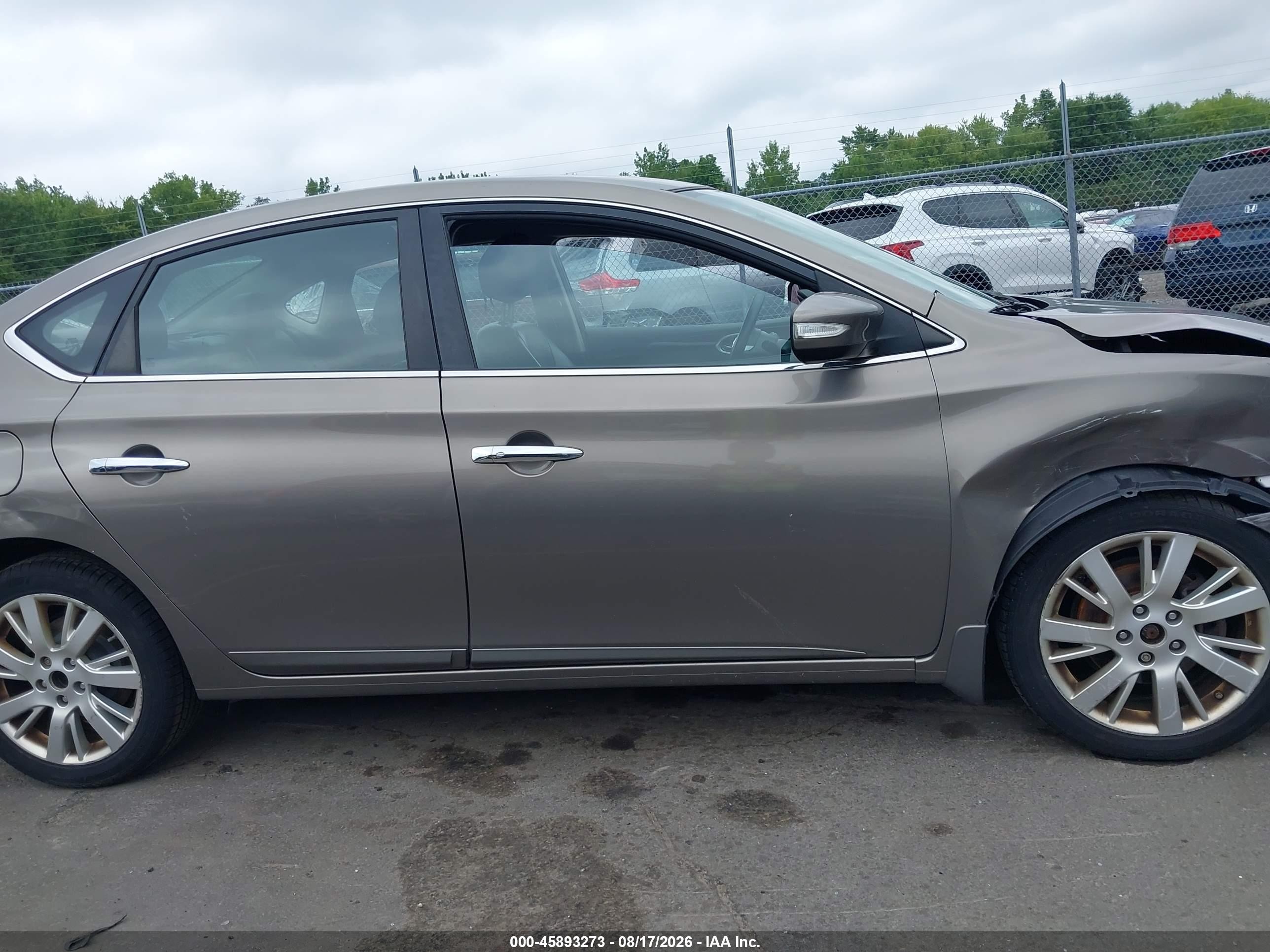 2015 Nissan Sentra Sl Brown vin: 3N1AB7AP7FY295103