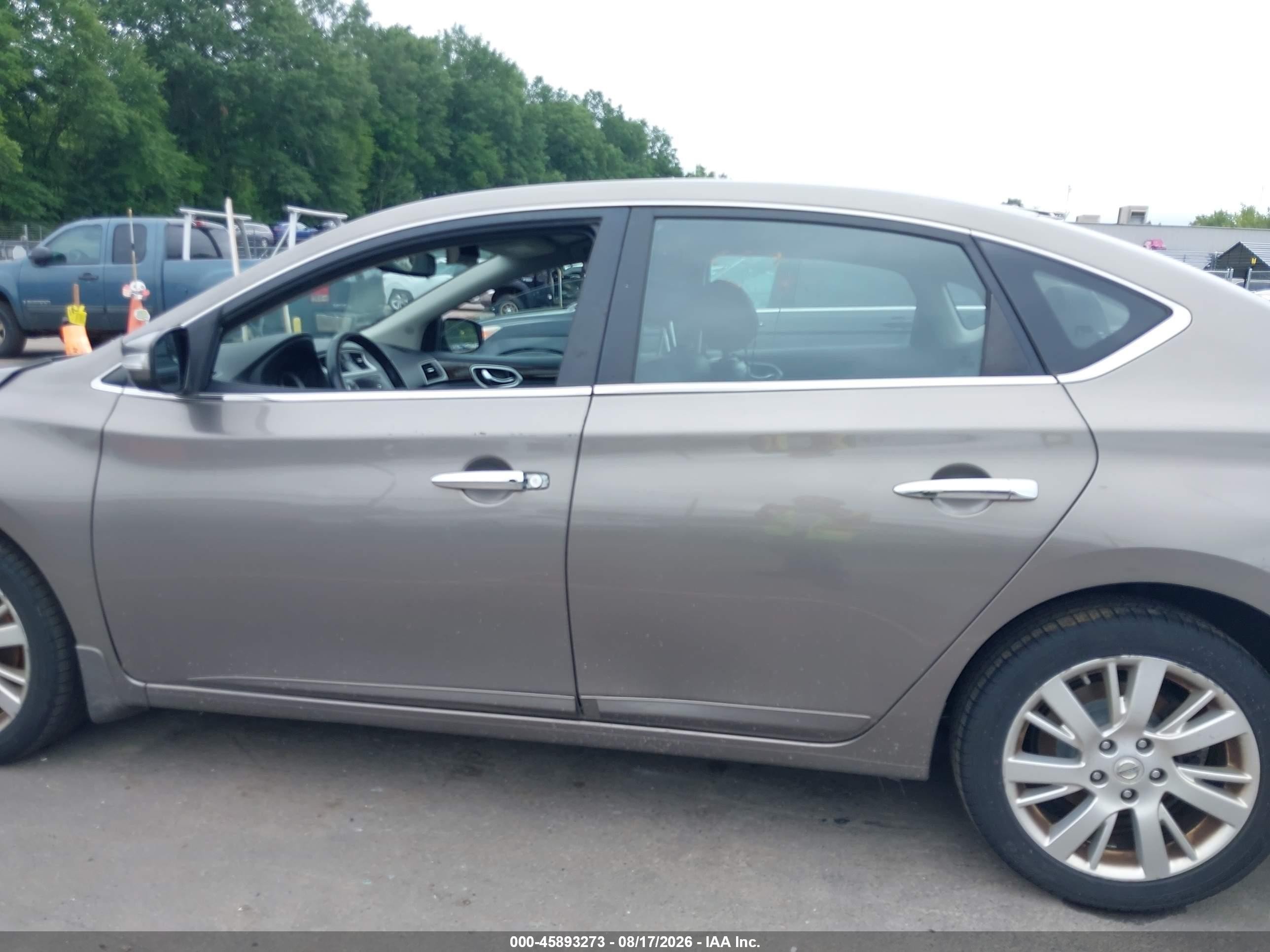 2015 Nissan Sentra Sl Brown vin: 3N1AB7AP7FY295103