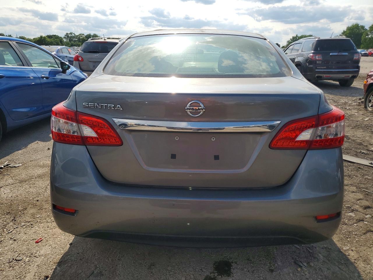 2015 Nissan Sentra S Gray vin: 3N1AB7AP7FY296302
