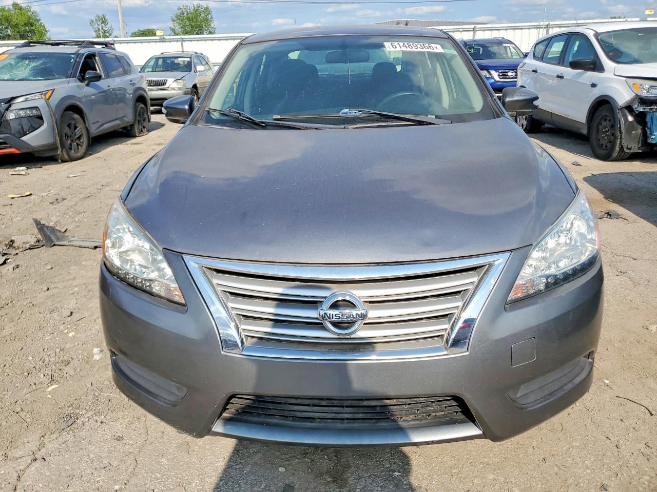 2015 Nissan Sentra S Gray vin: 3N1AB7AP7FY296302
