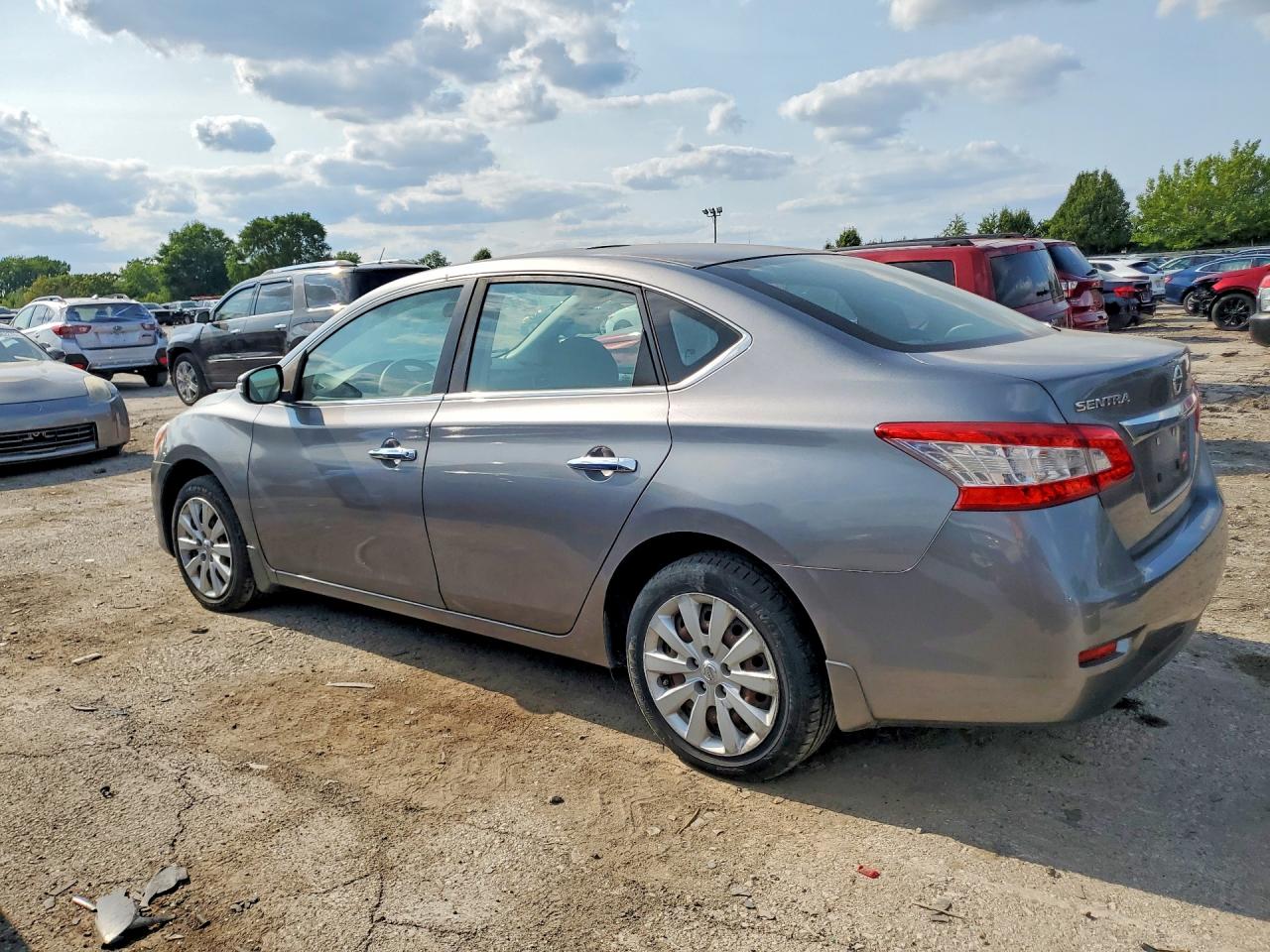 2015 Nissan Sentra S Gray vin: 3N1AB7AP7FY296302