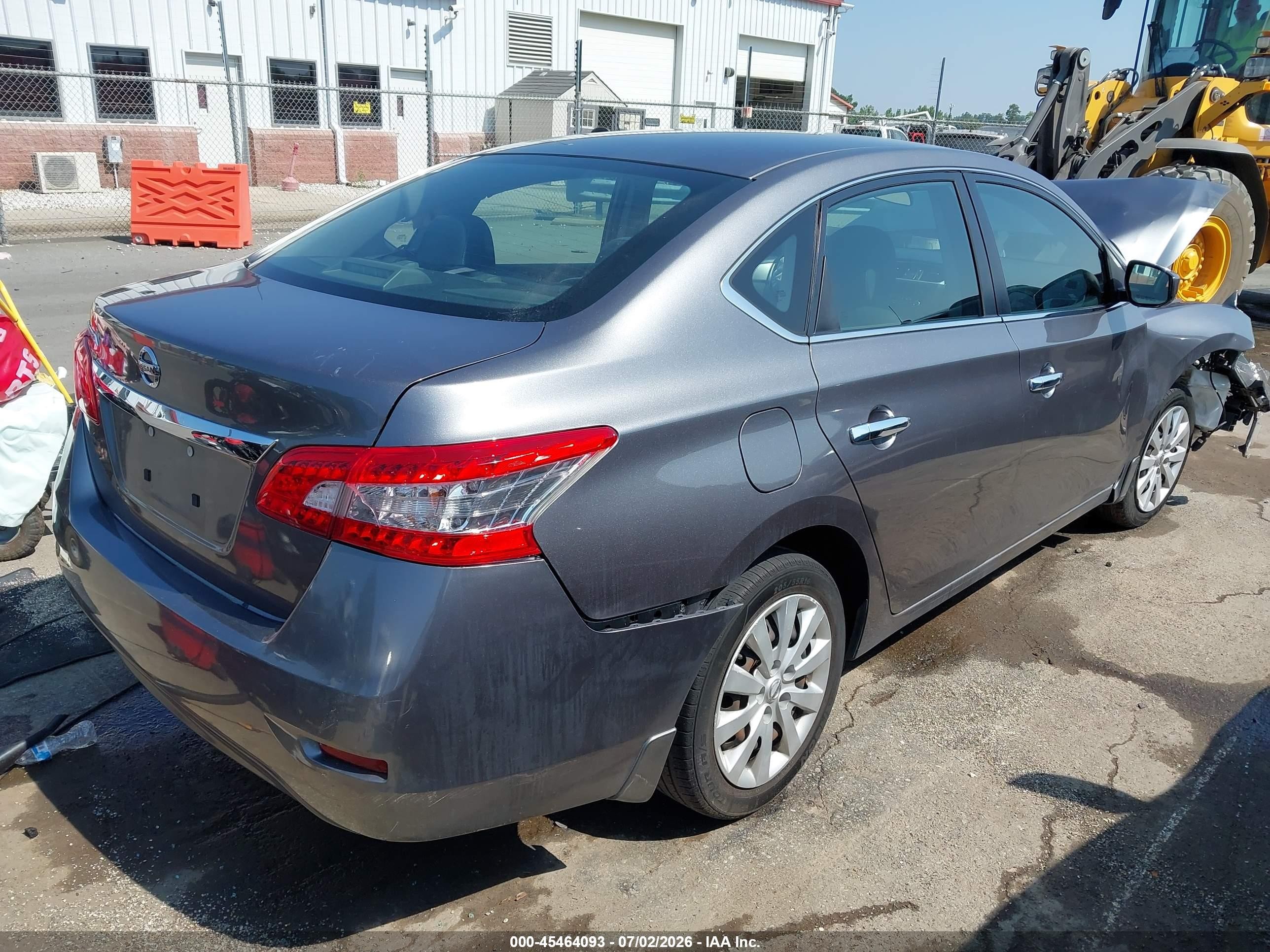 2015 Nissan Sentra S Gray vin: 3N1AB7AP7FY299071