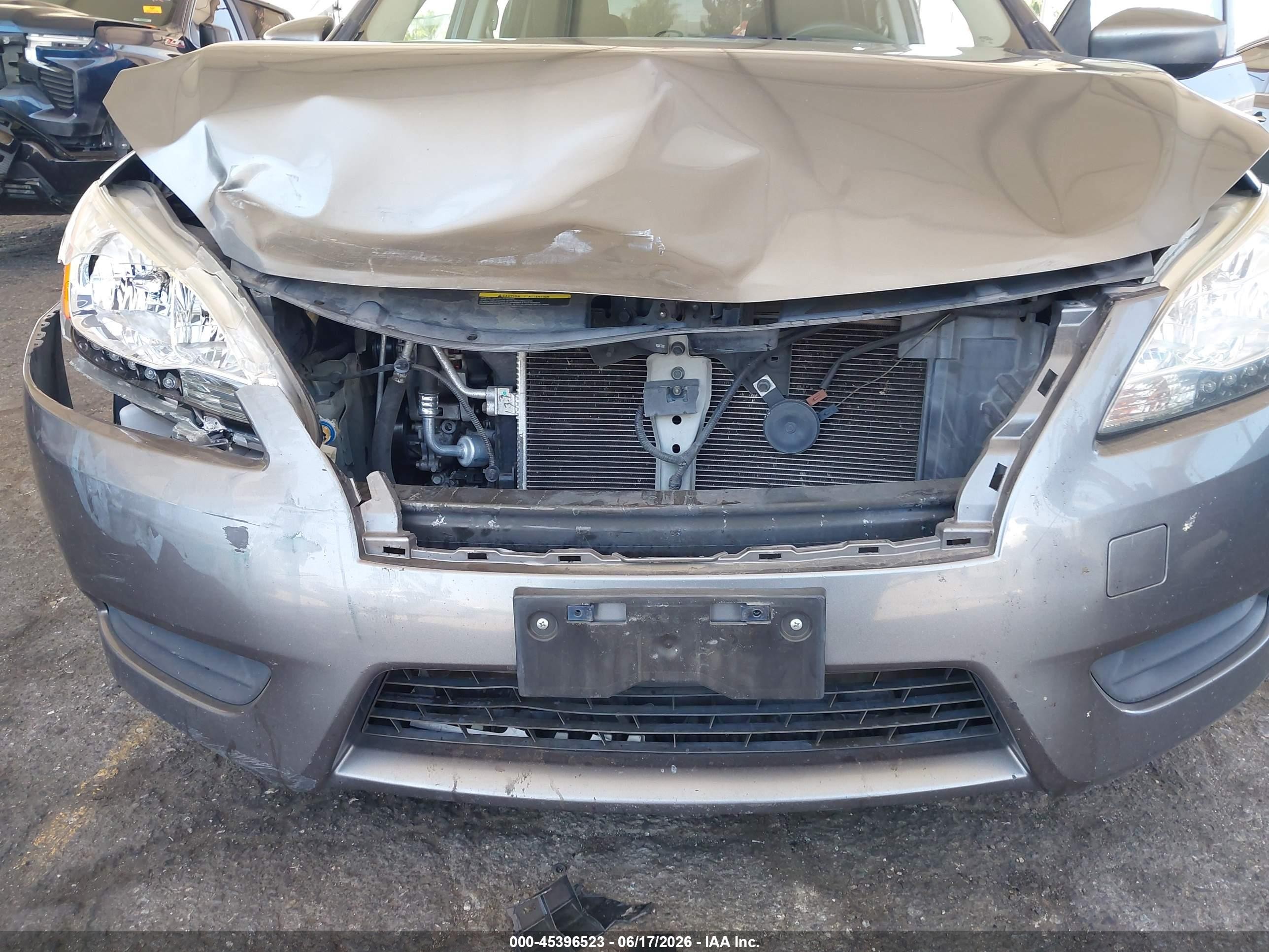 2015 Nissan Sentra S Gray vin: 3N1AB7AP7FY300848