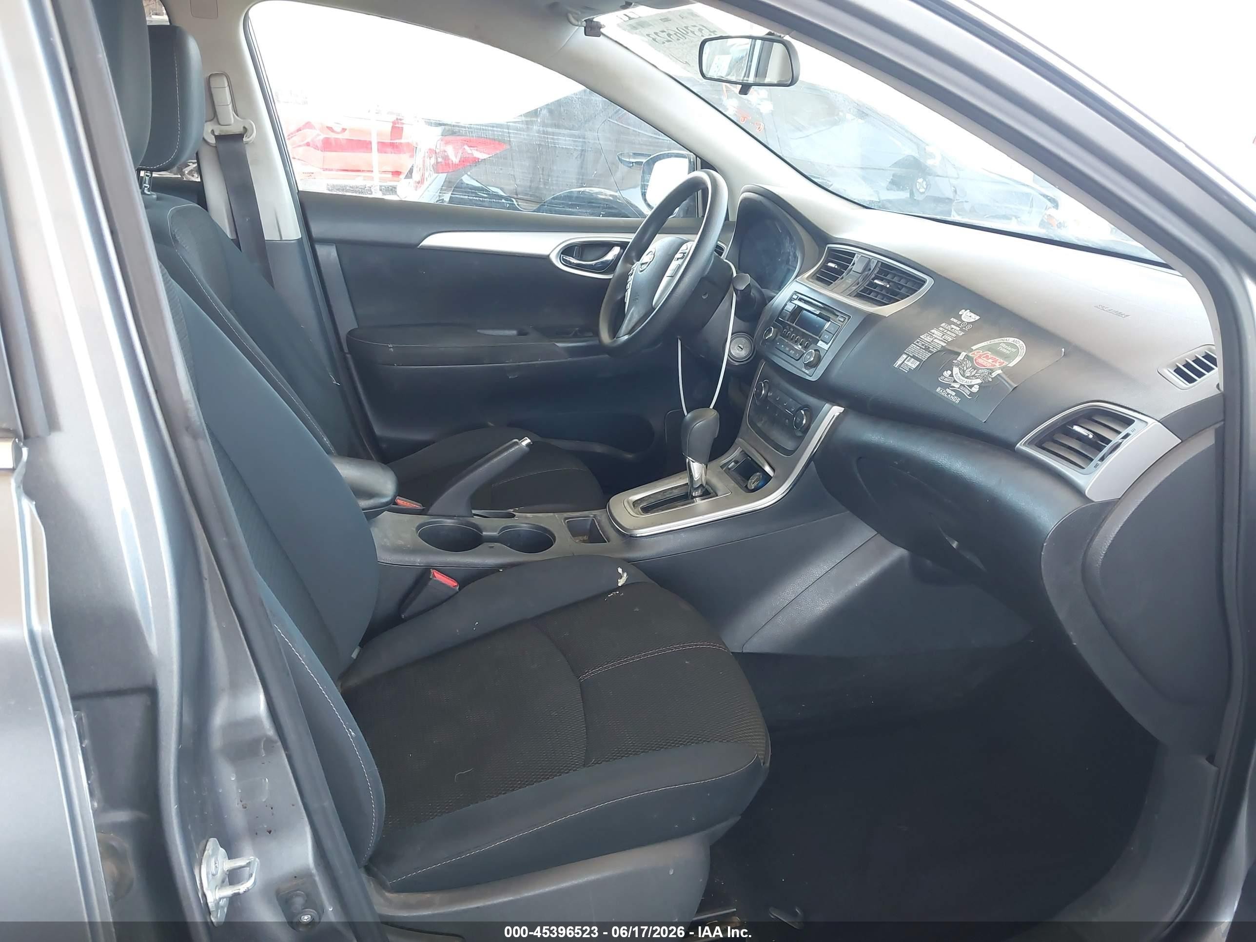 2015 Nissan Sentra S Gray vin: 3N1AB7AP7FY300848