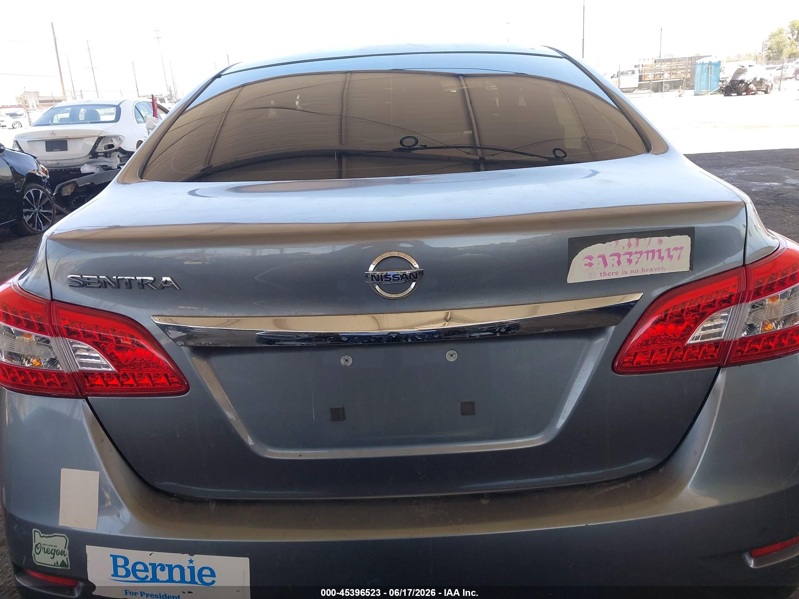 2015 Nissan Sentra S Gray vin: 3N1AB7AP7FY300848