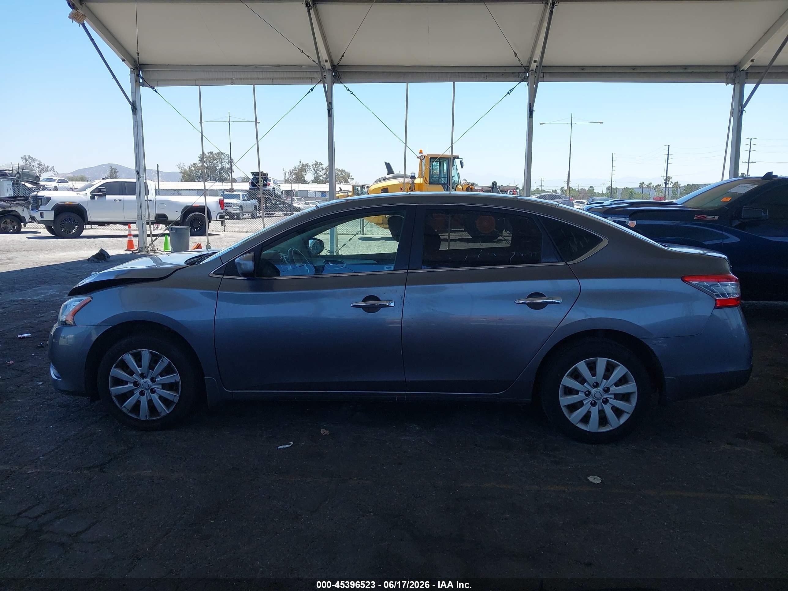 2015 Nissan Sentra S Gray vin: 3N1AB7AP7FY300848