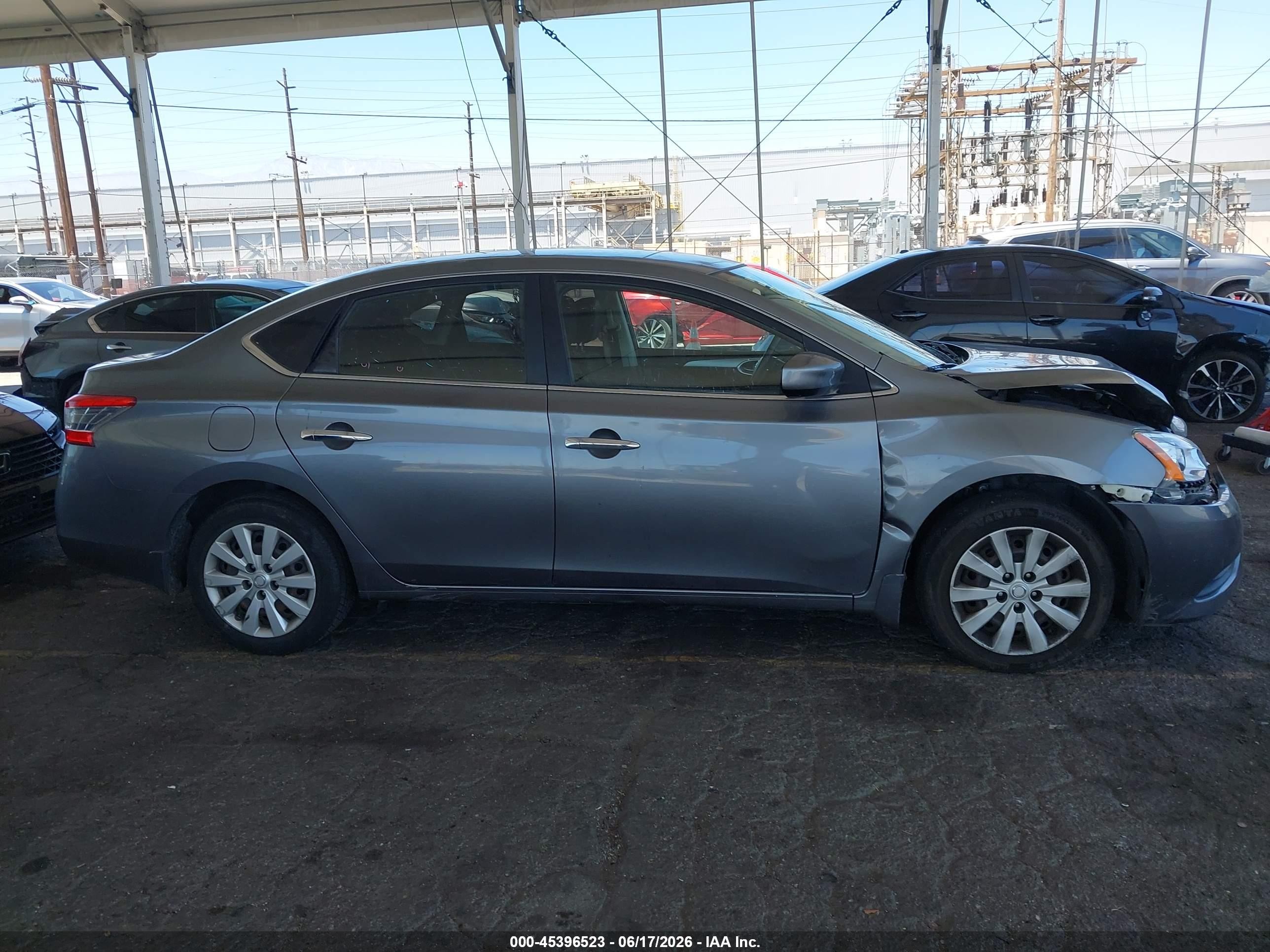 2015 Nissan Sentra S Gray vin: 3N1AB7AP7FY300848