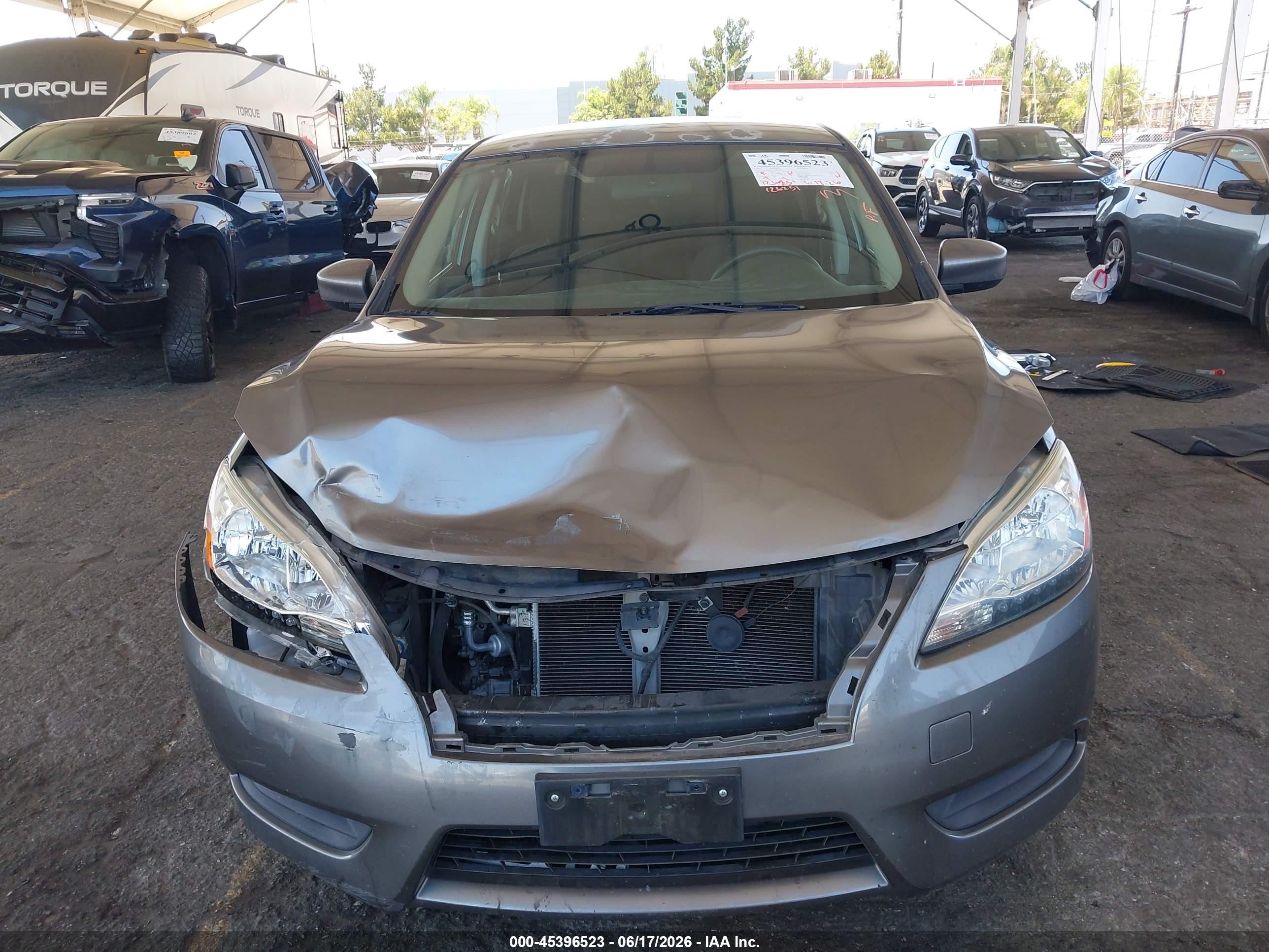 2015 Nissan Sentra S Gray vin: 3N1AB7AP7FY300848