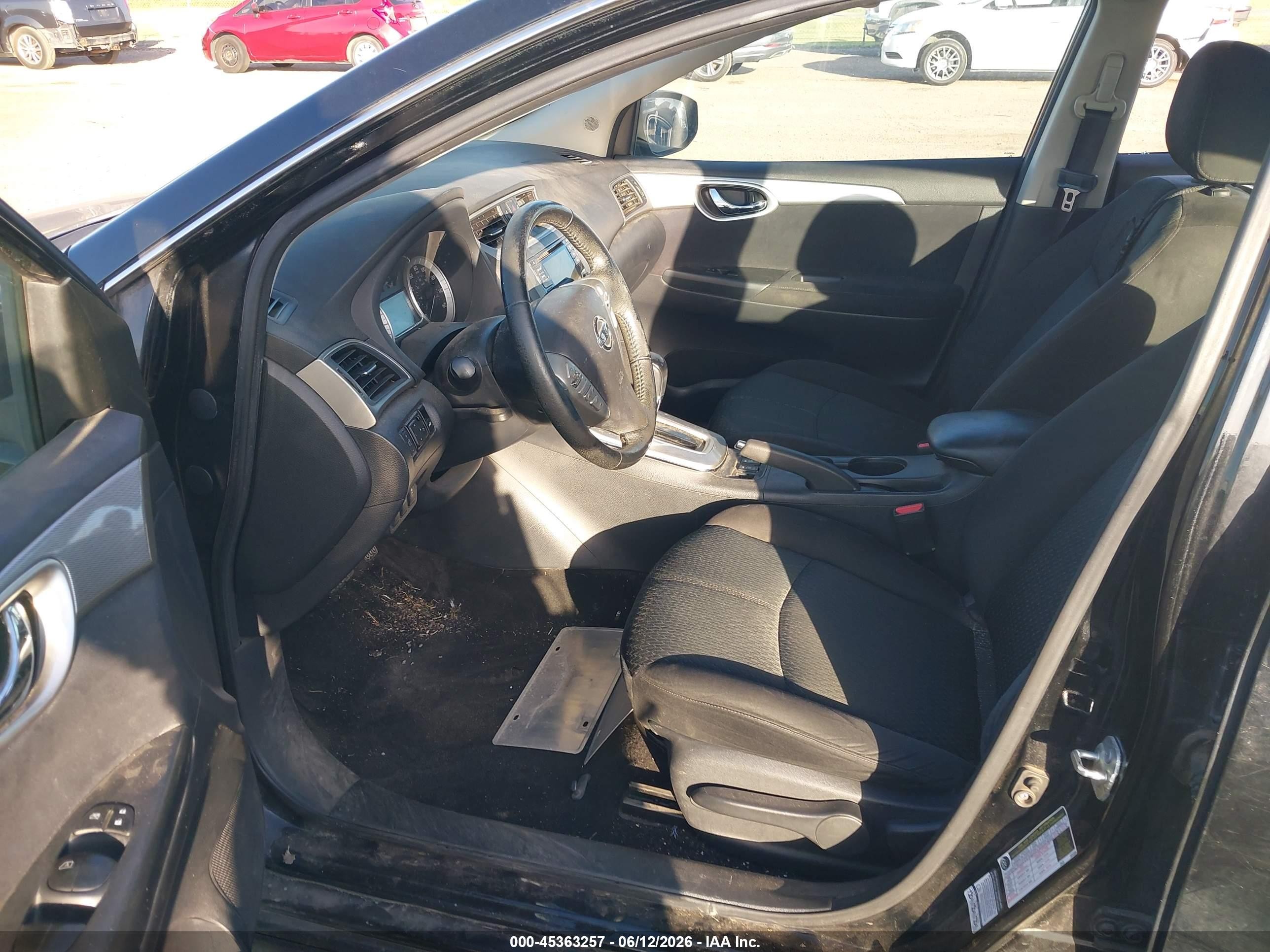 2015 Nissan Sentra Sr Black vin: 3N1AB7AP7FY302101
