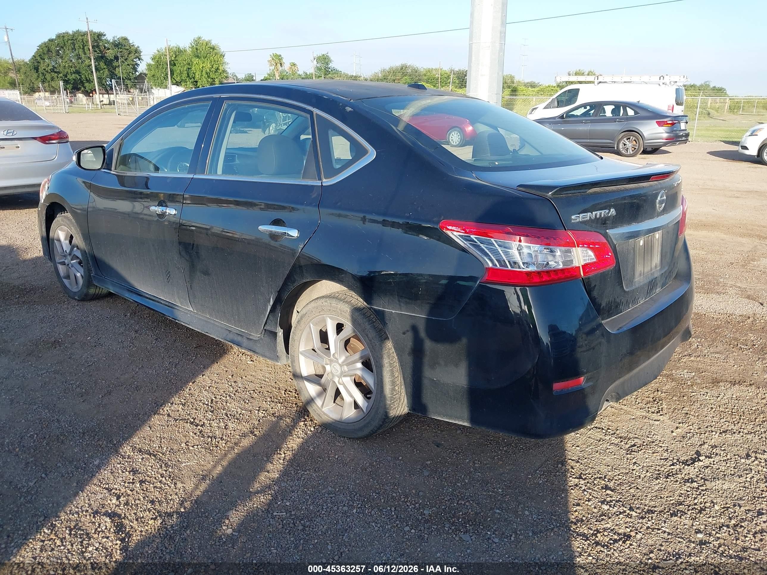2015 Nissan Sentra Sr Black vin: 3N1AB7AP7FY302101