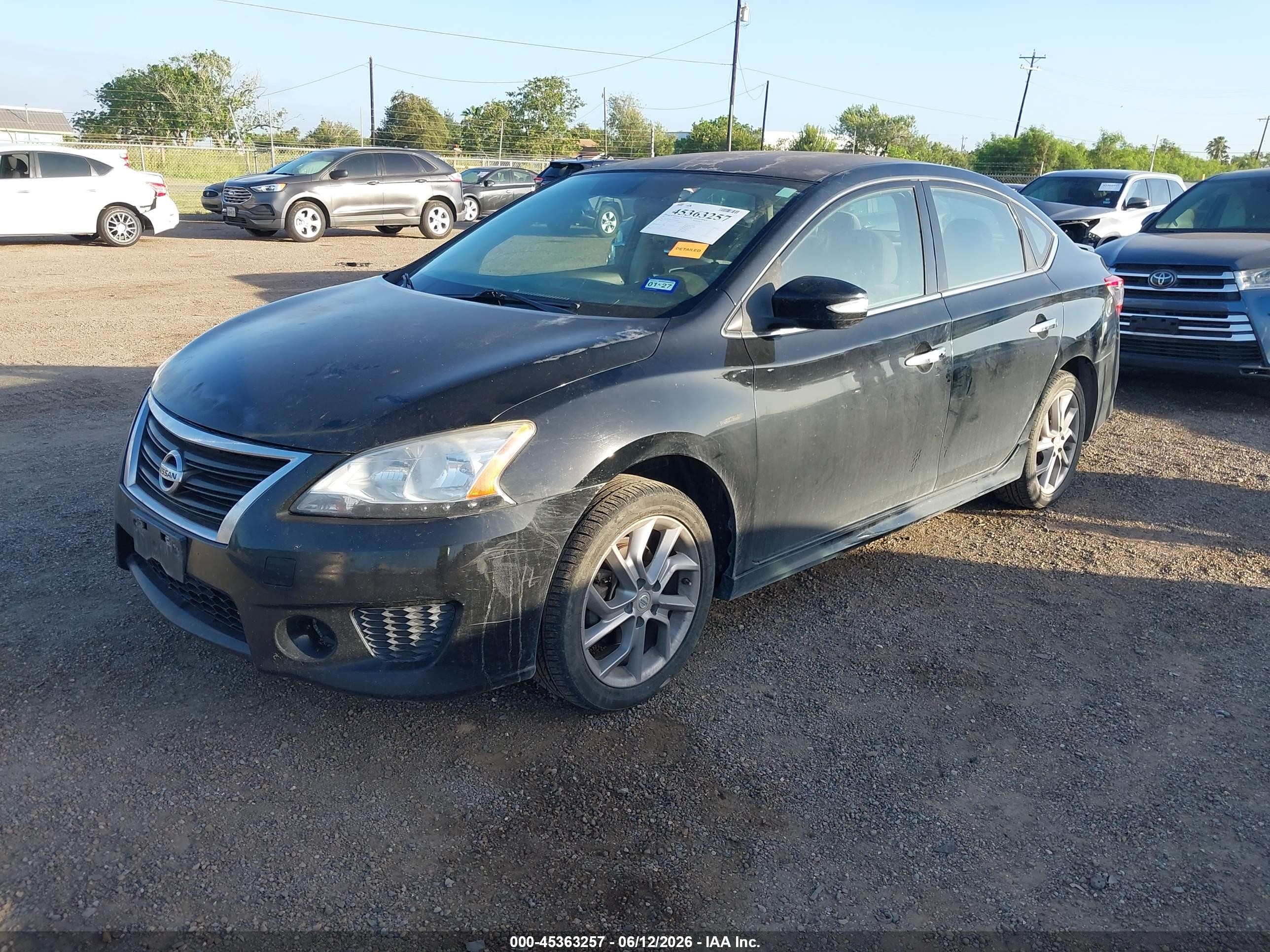 2015 Nissan Sentra Sr Black vin: 3N1AB7AP7FY302101