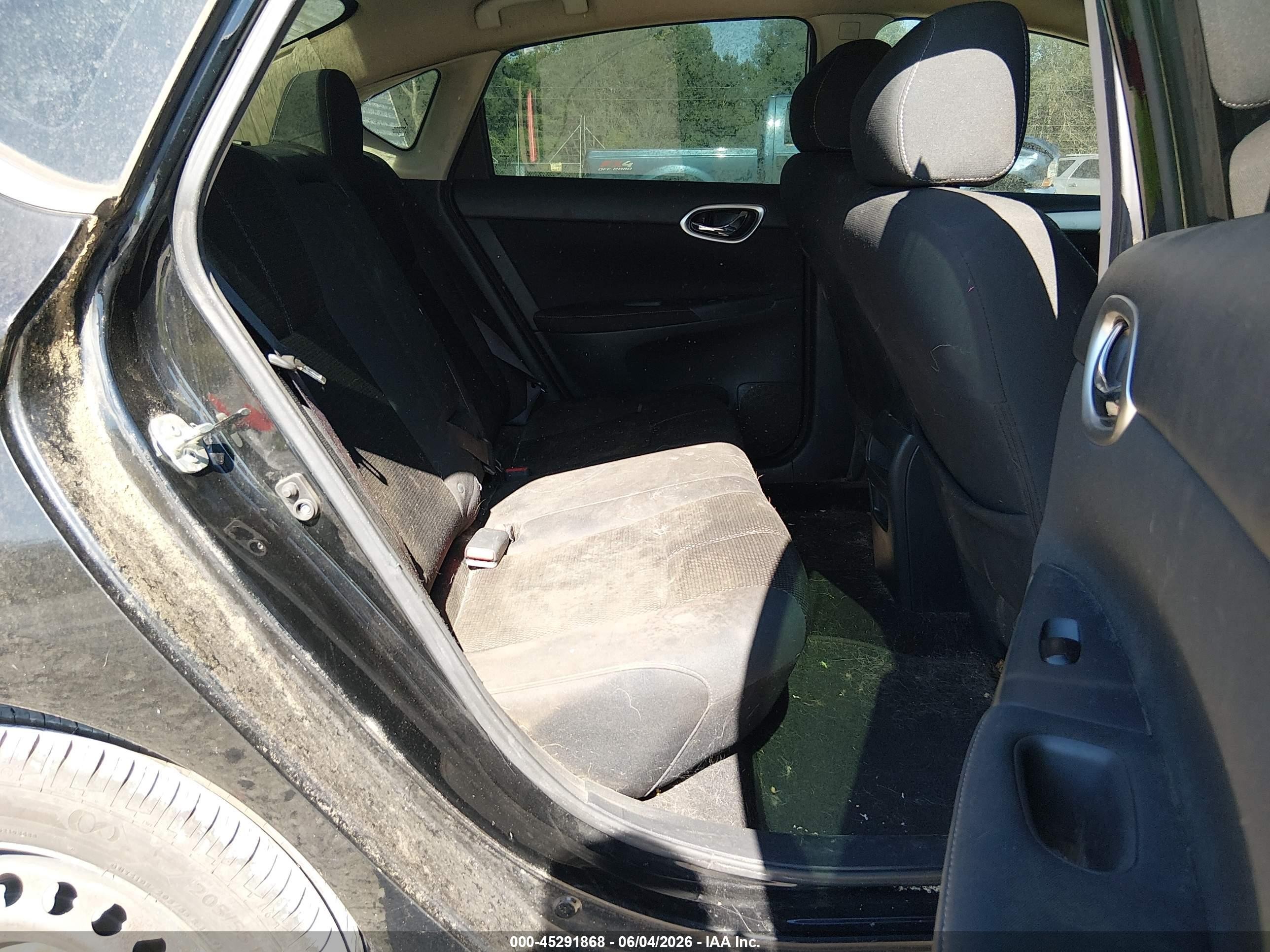 2015 Nissan Sentra S Black vin: 3N1AB7AP7FY304415