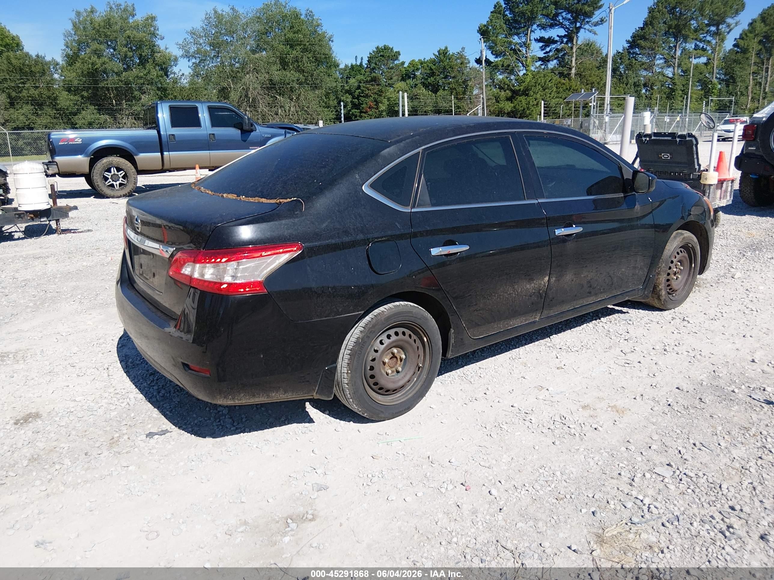 2015 Nissan Sentra S Black vin: 3N1AB7AP7FY304415