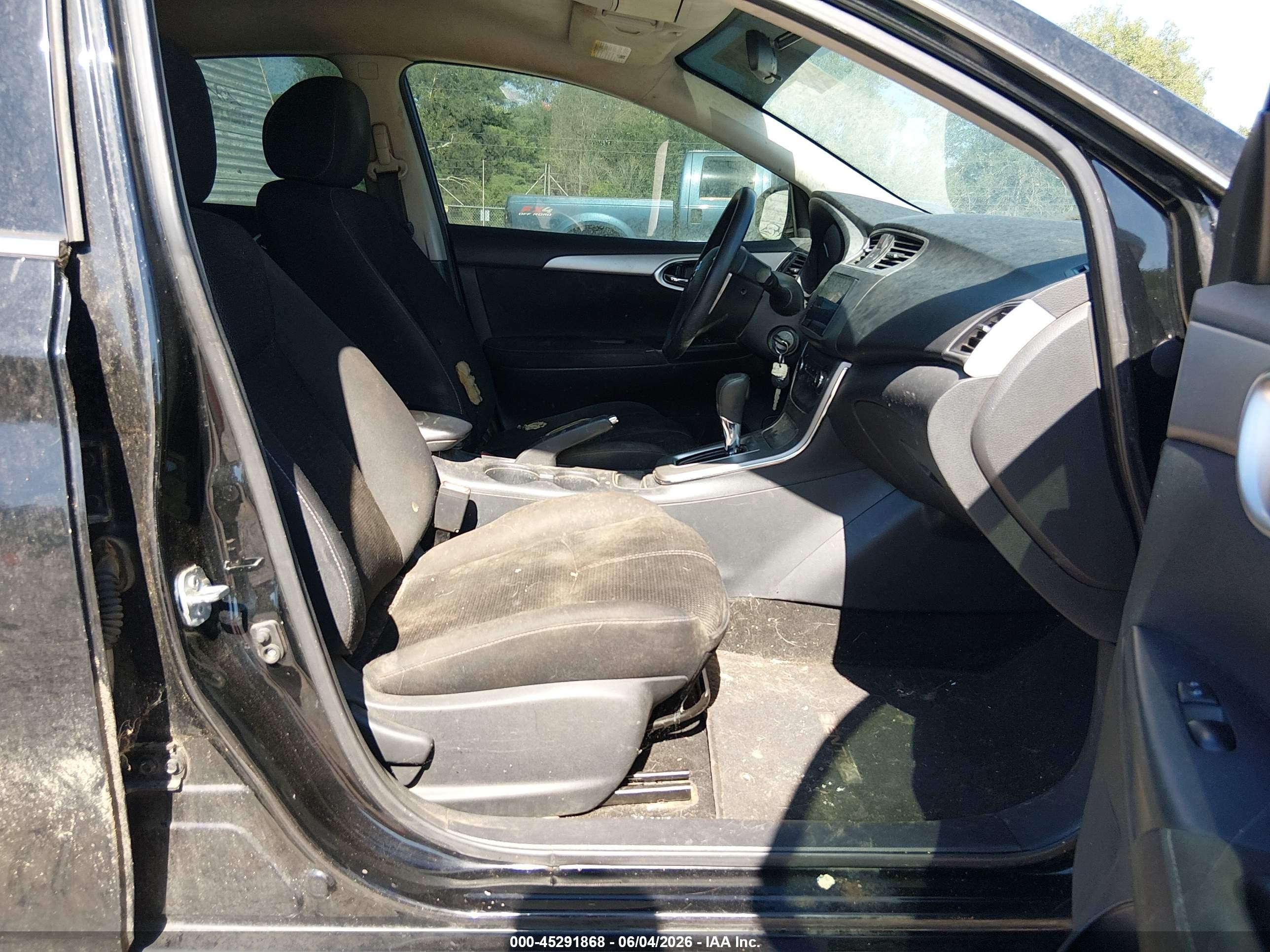 2015 Nissan Sentra S Black vin: 3N1AB7AP7FY304415