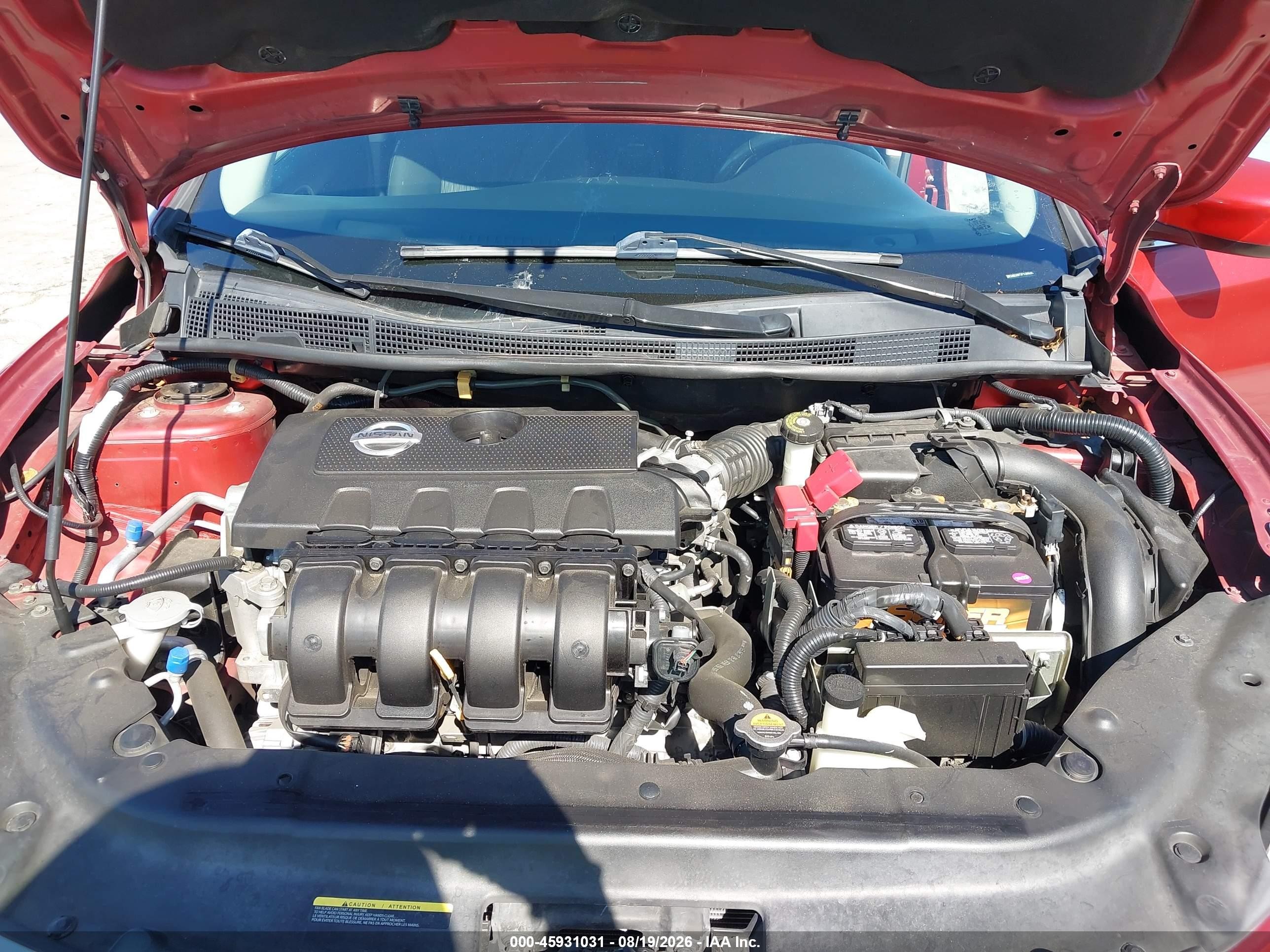 2015 Nissan Sentra S/sv/sr/sl Red vin: 3N1AB7AP7FY306293